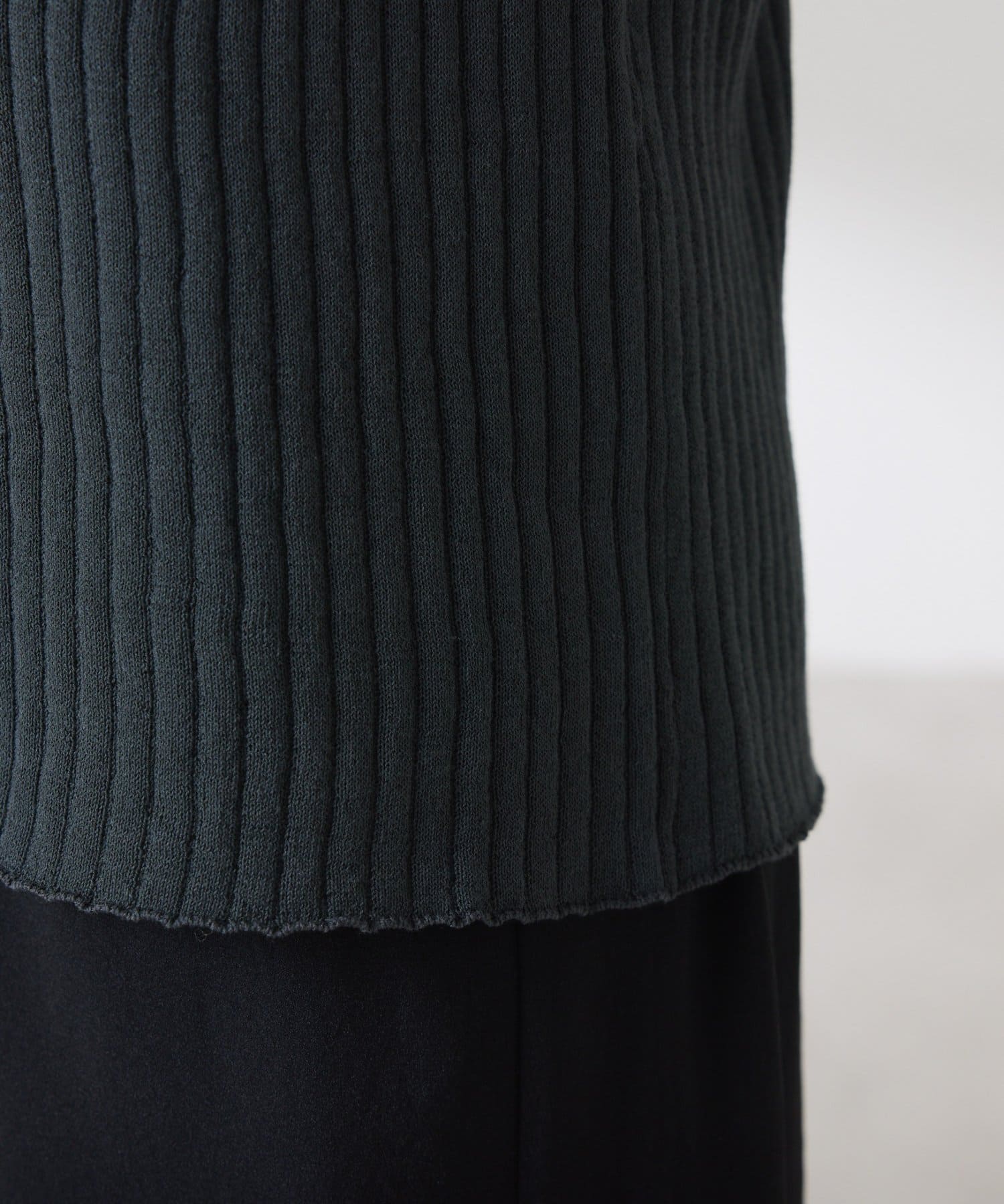 COLLAGE GALLARDAGALANTE(コラージュ ガリャルダガランテ) 【接触冷感】ドライコットンワイドリブカーディガン