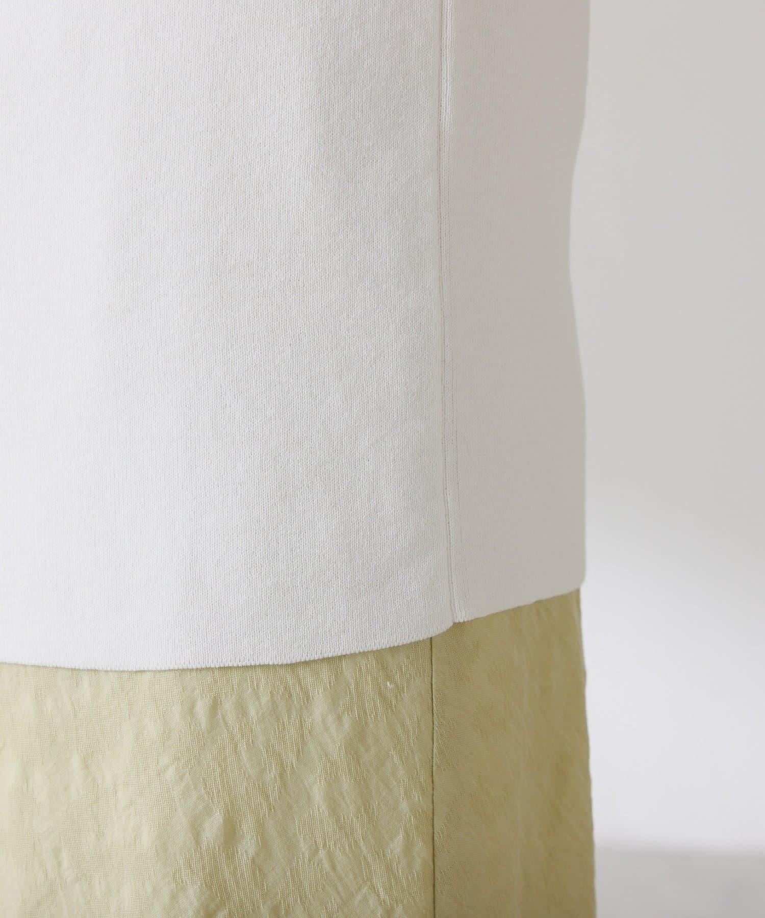 COLLAGE GALLARDAGALANTE(コラージュ ガリャルダガランテ) 【接触冷感/前後２WAY】ドライコットンノースリーブニット