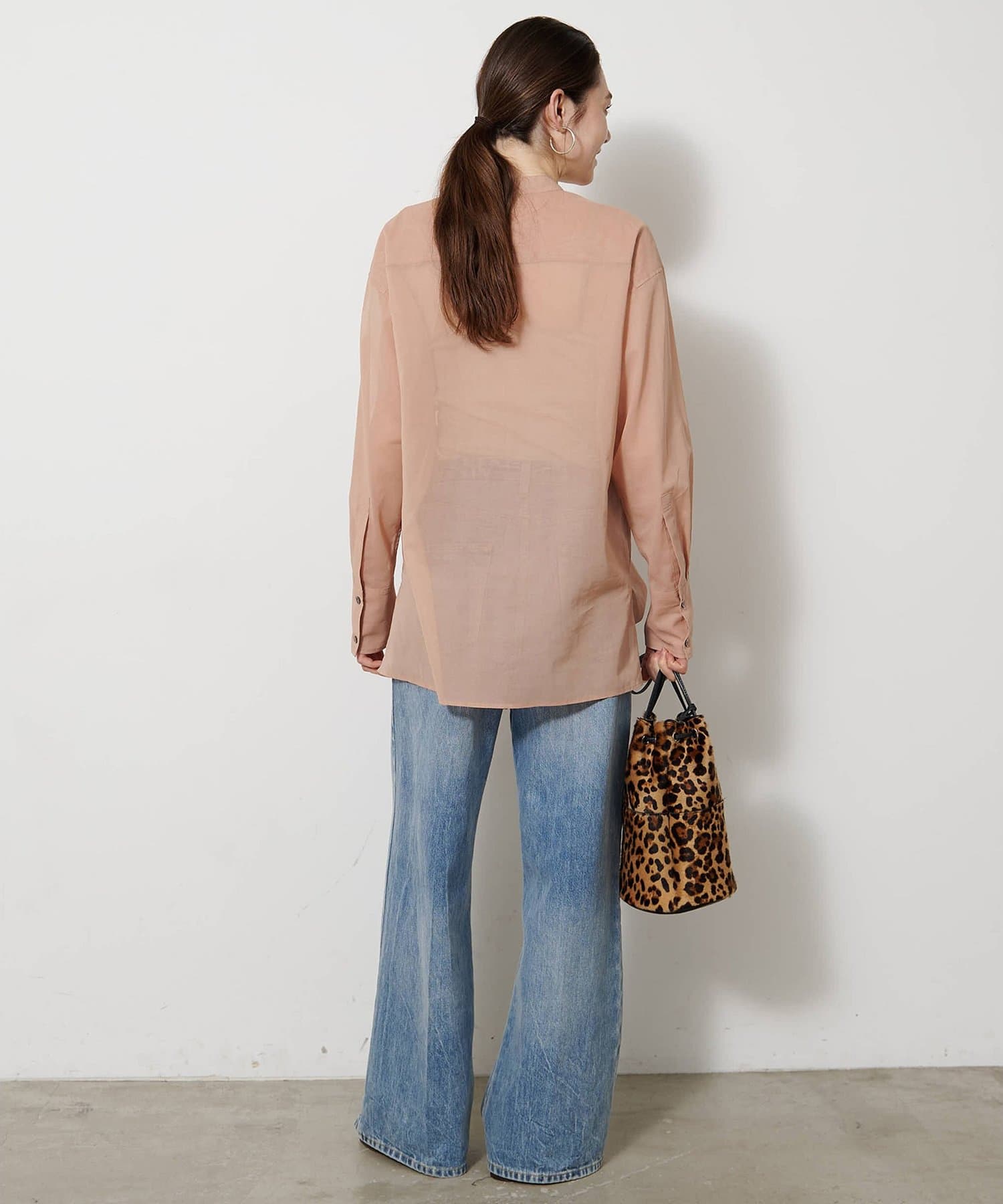 Whim Gazette(ウィム ガゼット) オーガンジーシャツ