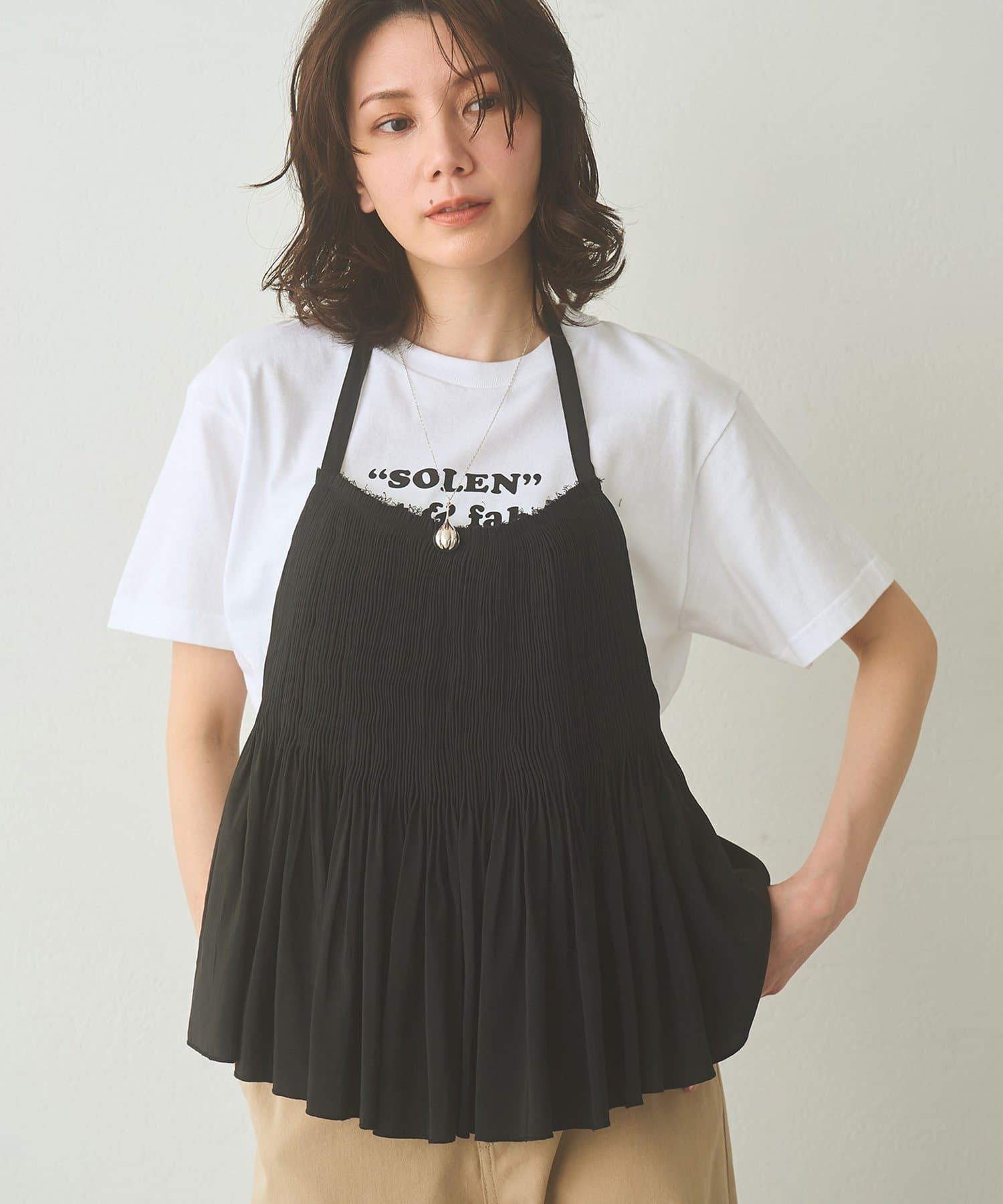 Whim Gazette(ウィム ガゼット) ホルターネックギャザーブラウス