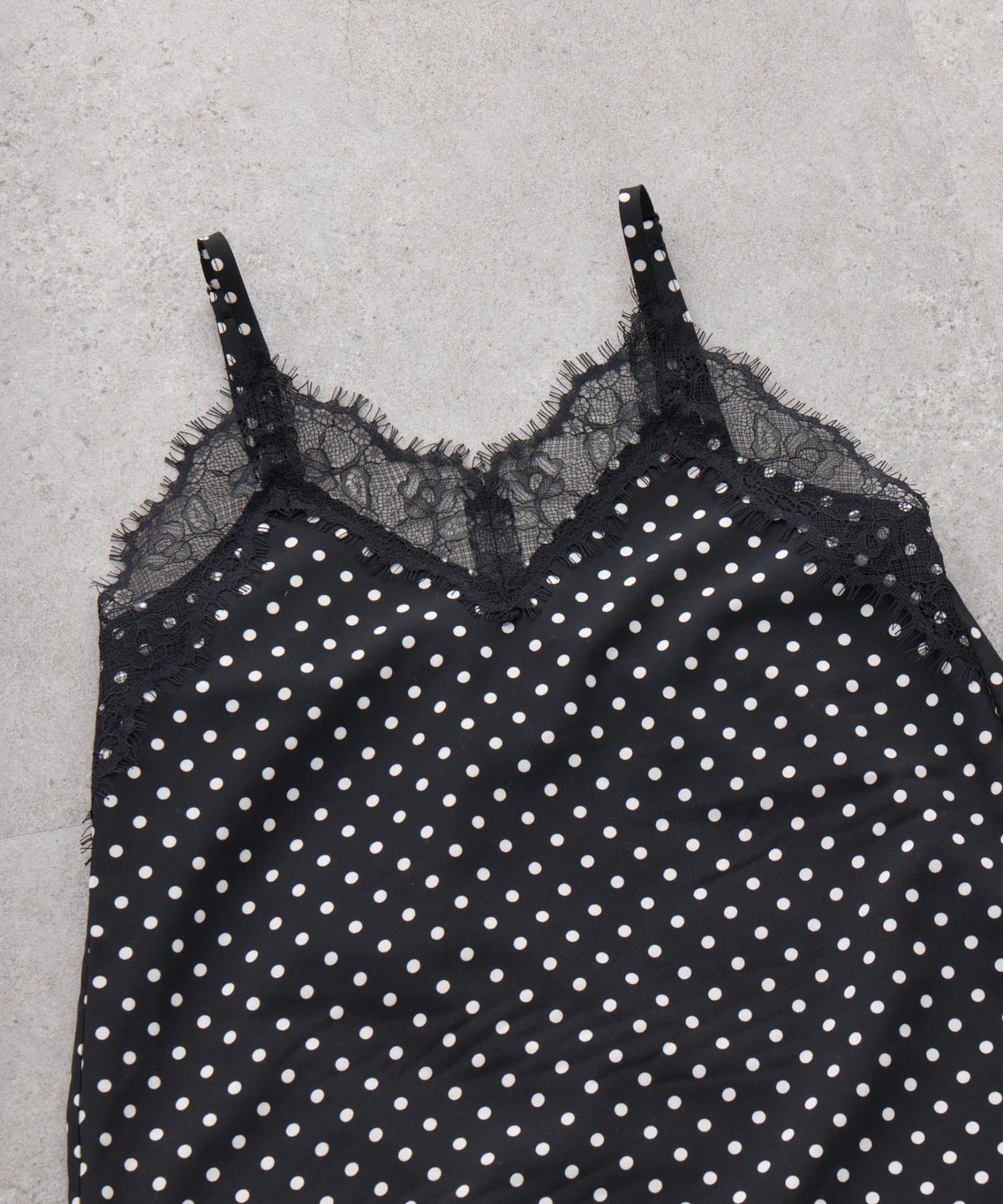 CIAOPANIC TYPY(チャオパニックティピー) 【KIDS】ランジェリーレースドットキャミチュニック《ジュニアサイズあり》