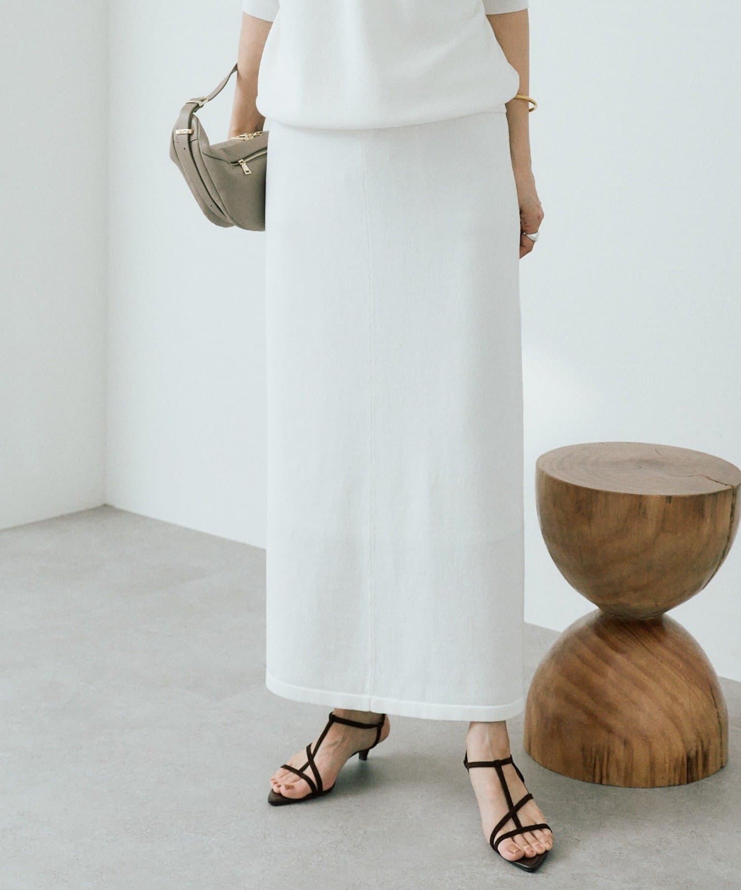 RIVE DROITE(リヴドロワ) 【セットアップ可】ギマコットンセミマーメイドスカート