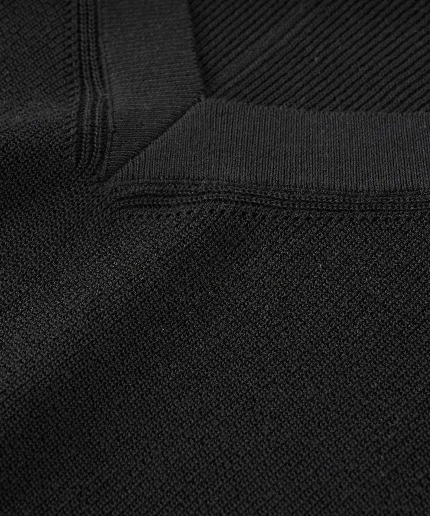 RIVE DROITE(リヴドロワ) 【手洗い可能】ギマコットン片畦Vネックニット