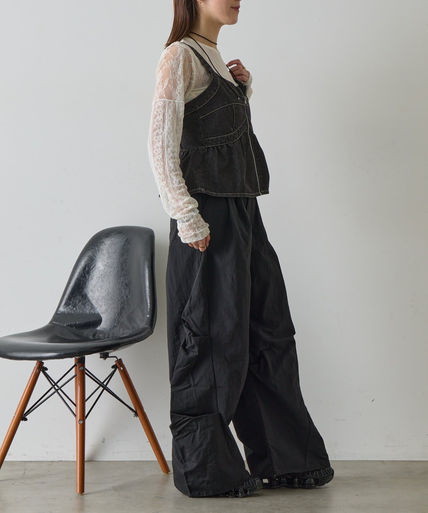 -goocy-(グーシー) タックバレルパンツ