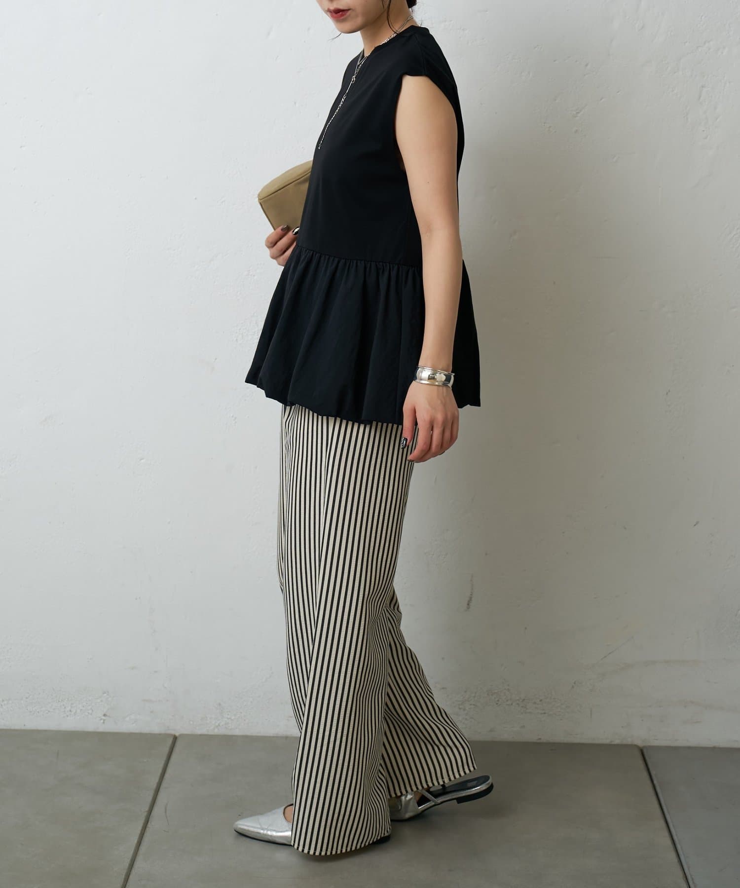 COLONY 2139(コロニー トゥーワンスリーナイン) 【リバイバル】バルーンペプラムフレンチTシャツ