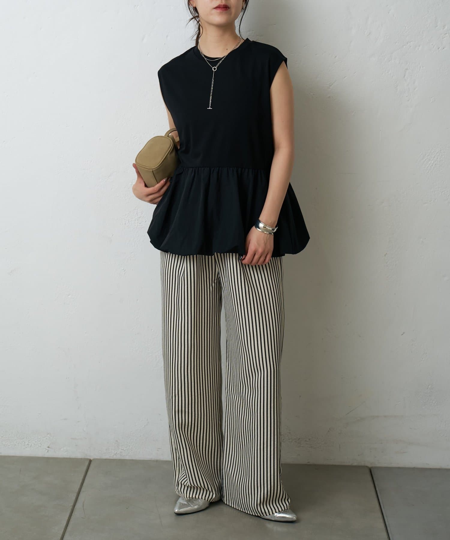 COLONY 2139(コロニー トゥーワンスリーナイン) 【リバイバル】バルーンペプラムフレンチTシャツ