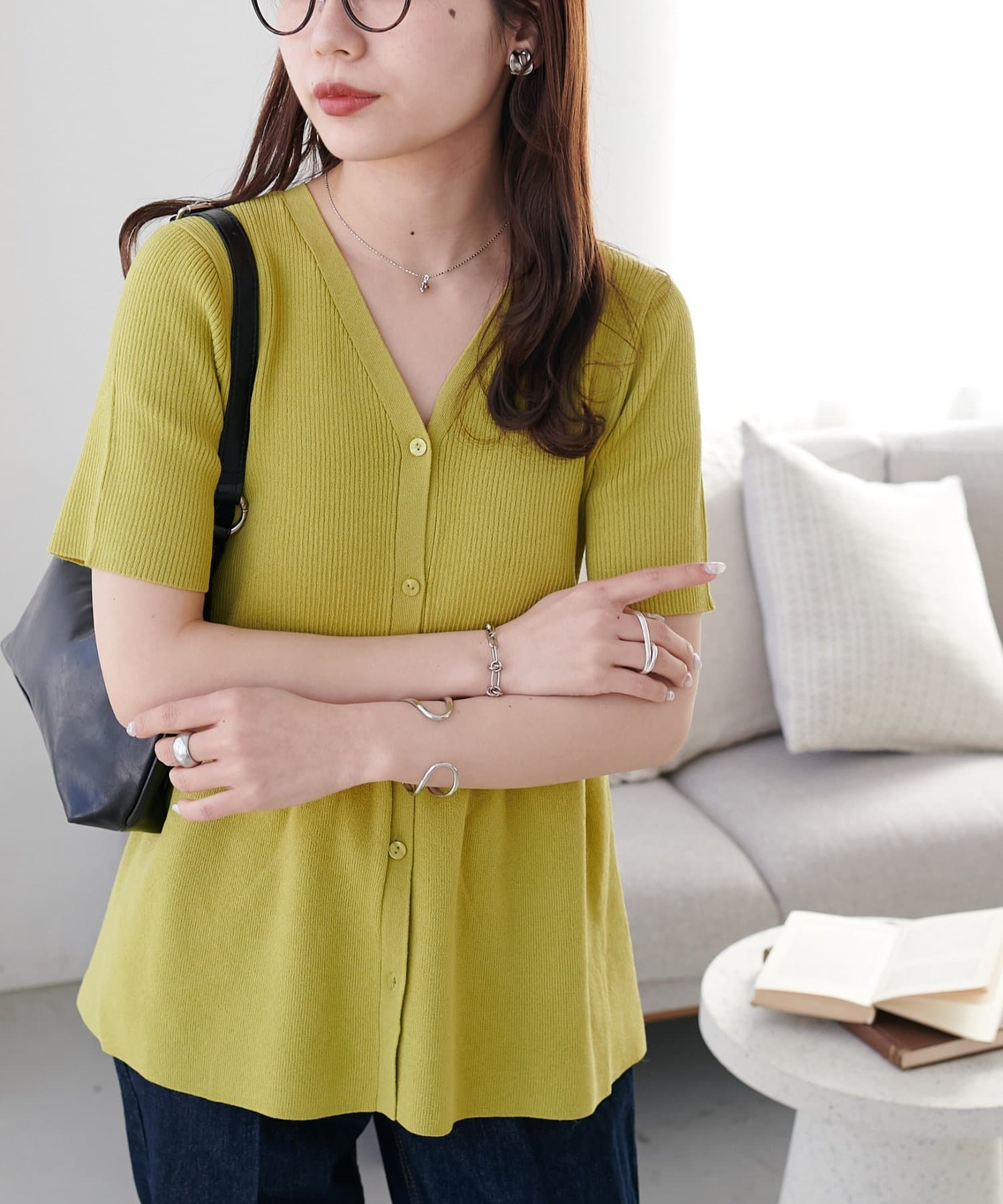 DISCOAT(ディスコート) 前開きペプラム5袖