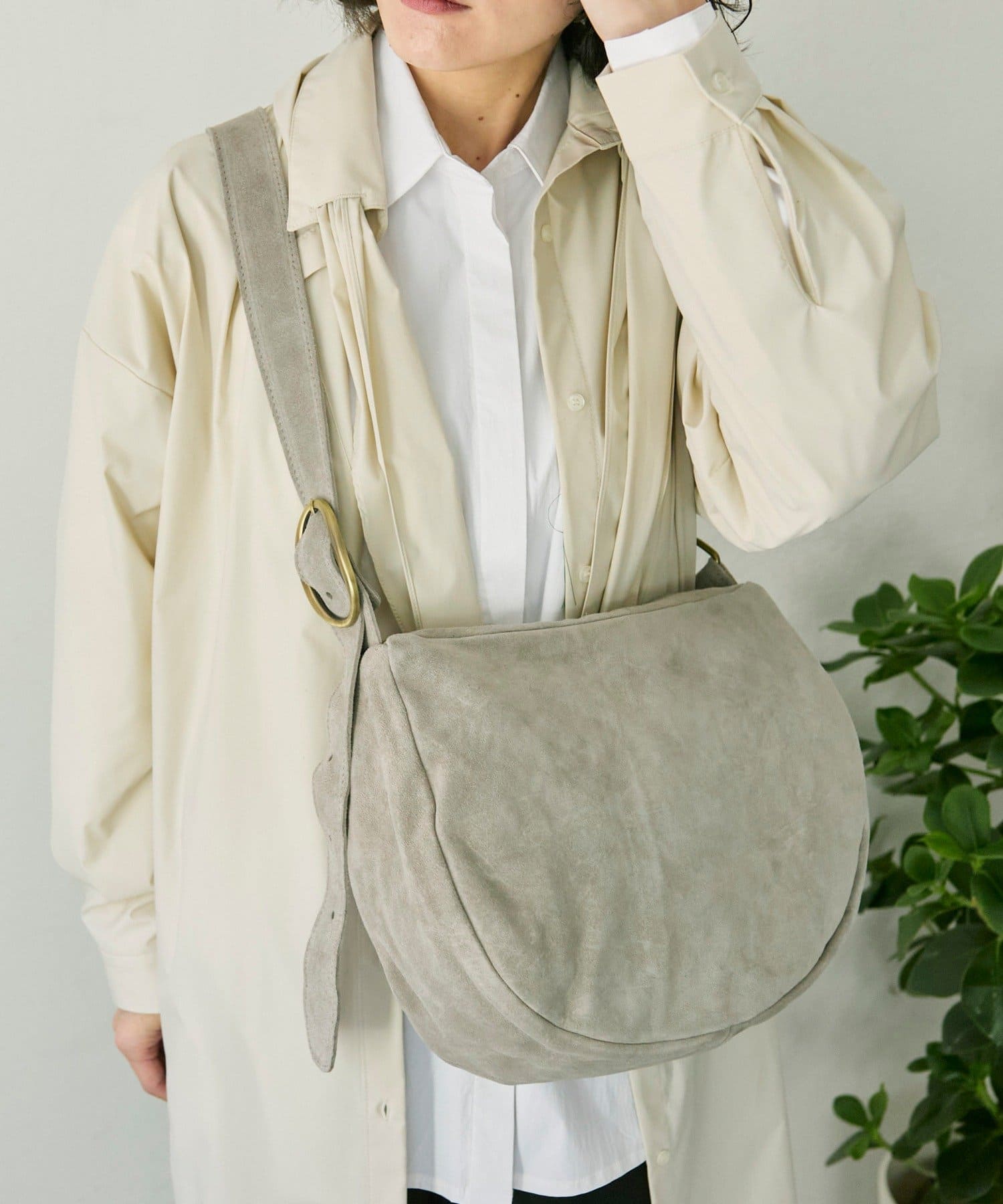 ear PAPILLONNER(イア パピヨネ) 《ear別注》【B#AG(バッグ)】スエードワンハンドルバッグ