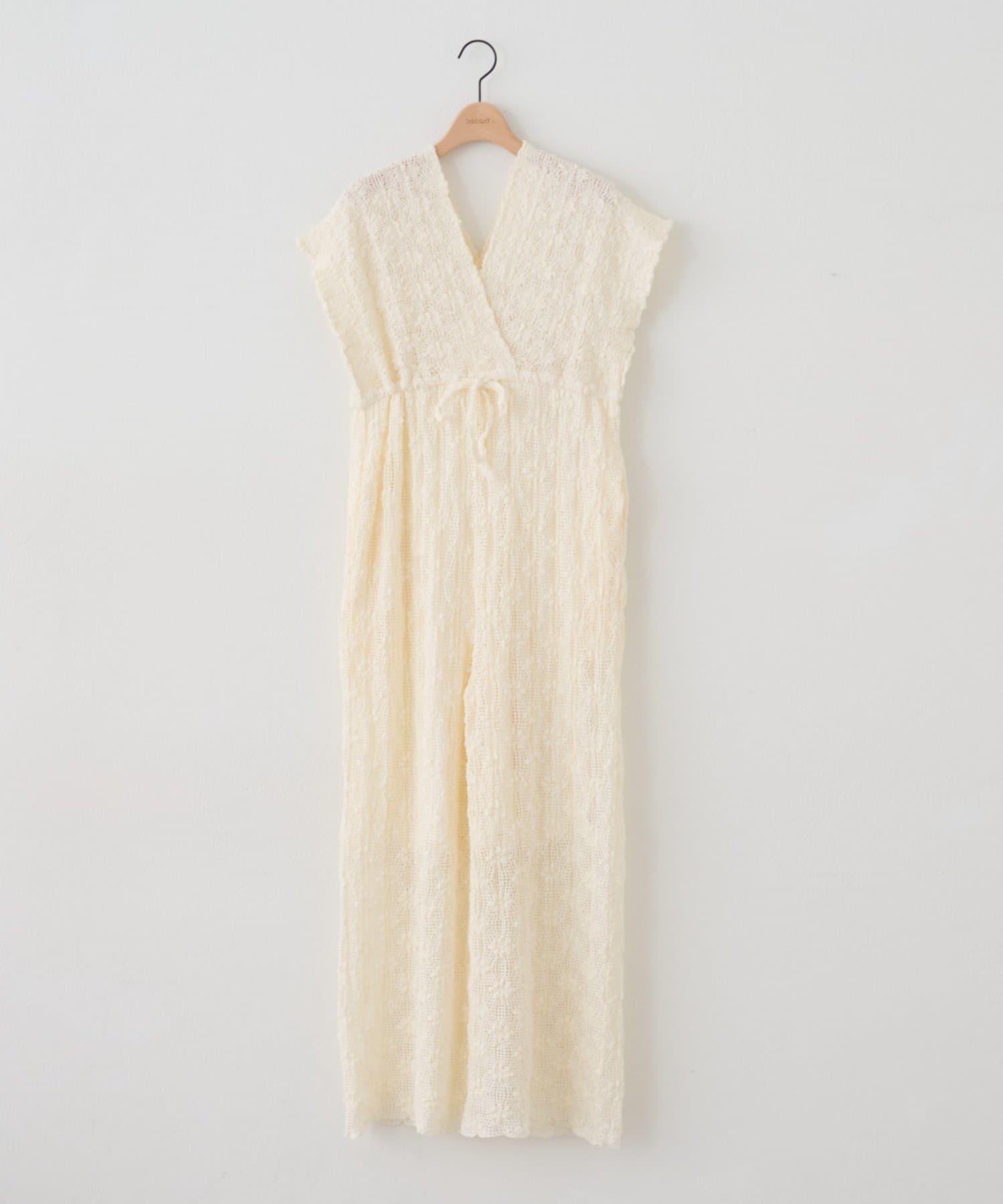 DISCOAT(ディスコート) 花柄ジャガードサロペット