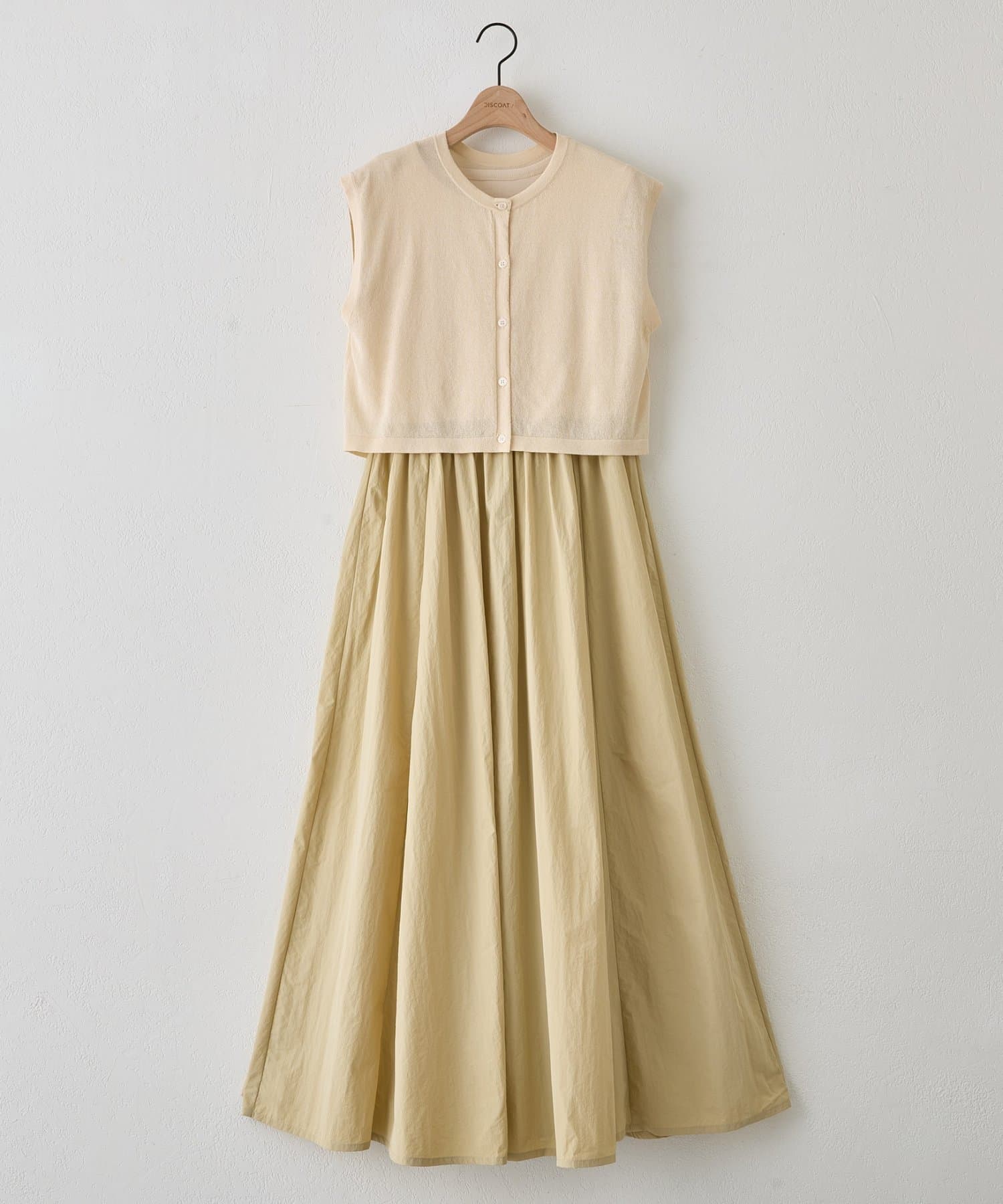 DISCOAT(ディスコート) フレンチカーデセットワンピース