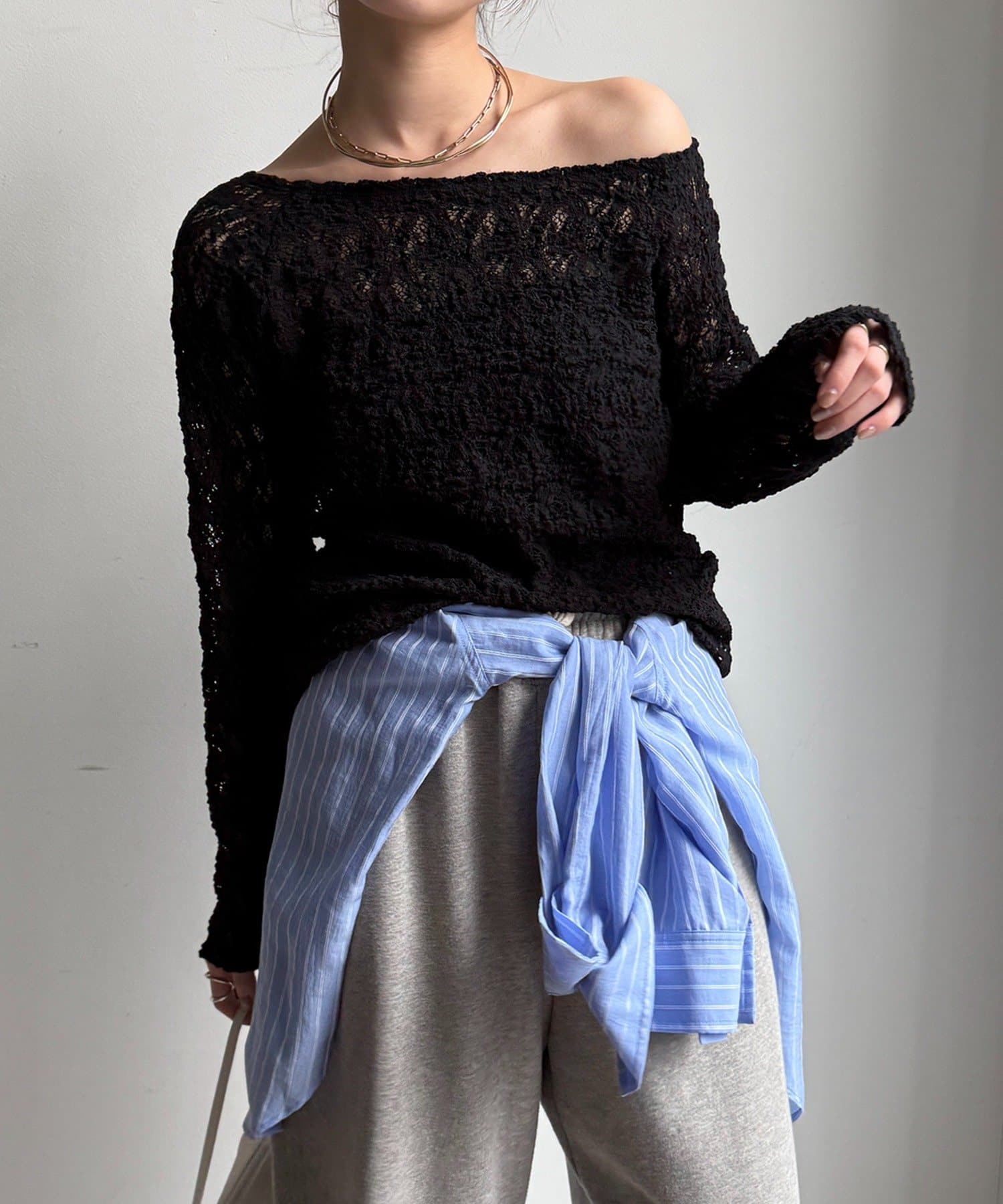 DOUDOU(ドゥドゥ) レースオフショル