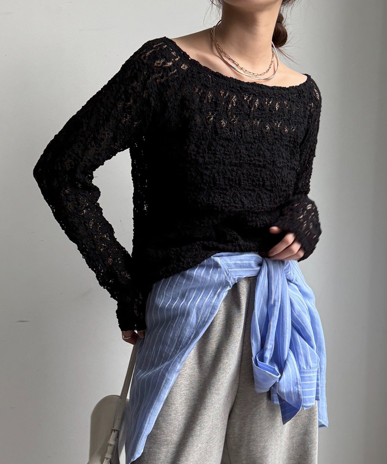 DOUDOU(ドゥドゥ) レースオフショル