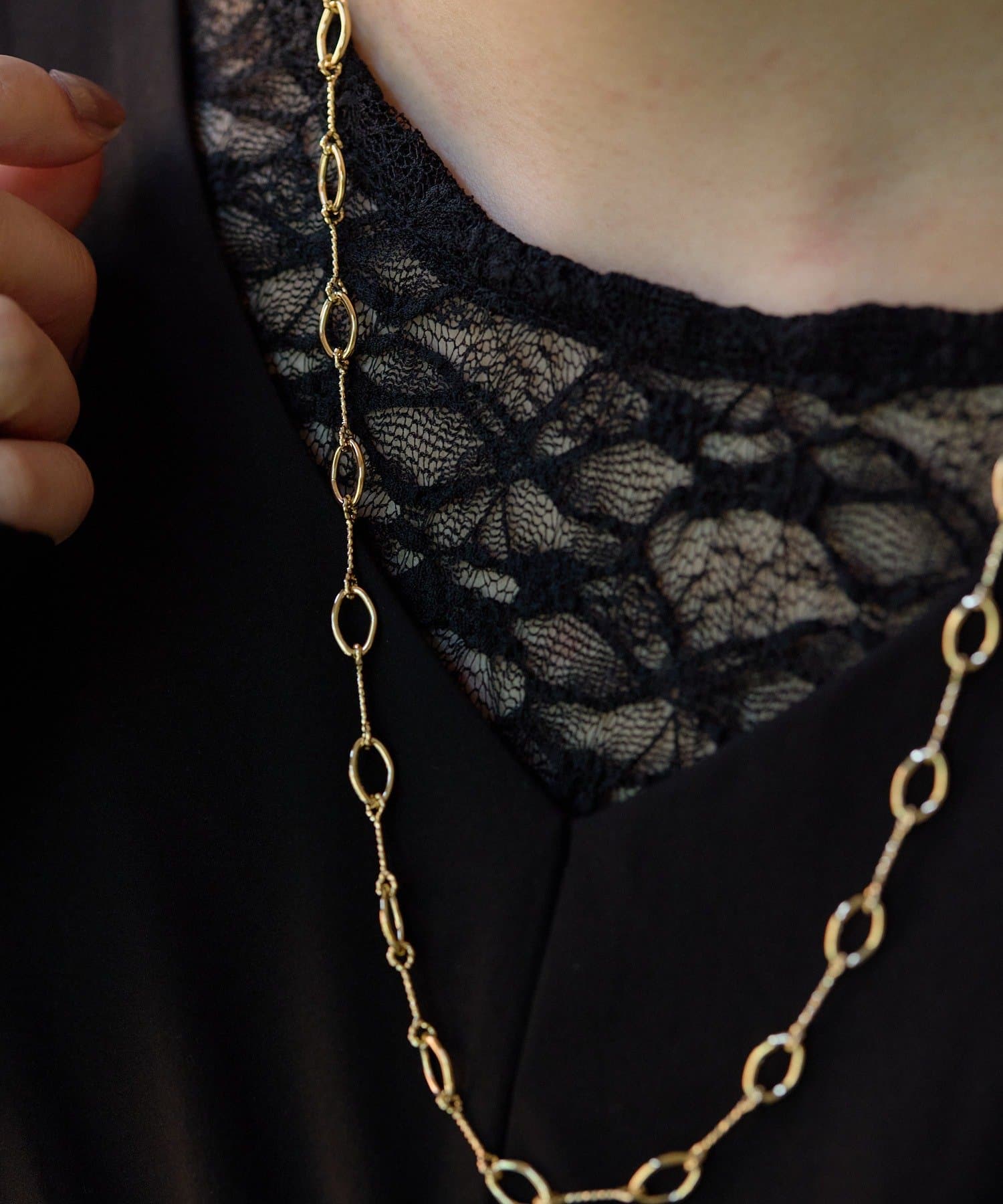 ear PAPILLONNER(イア パピヨネ) Dチェーンミディアムネックレス