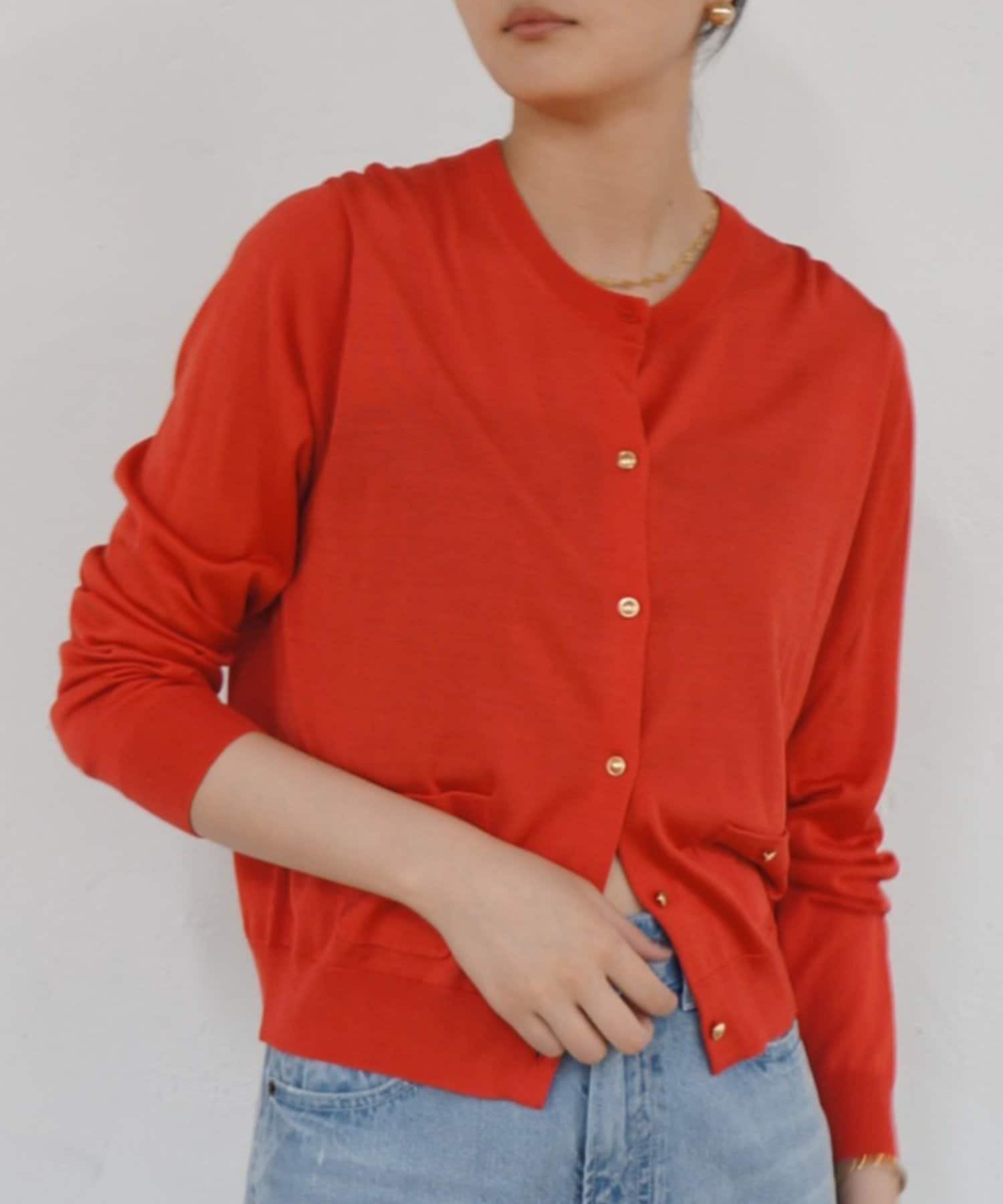 LOUNGEDRESS(ラウンジドレス) シルクニットカーデ