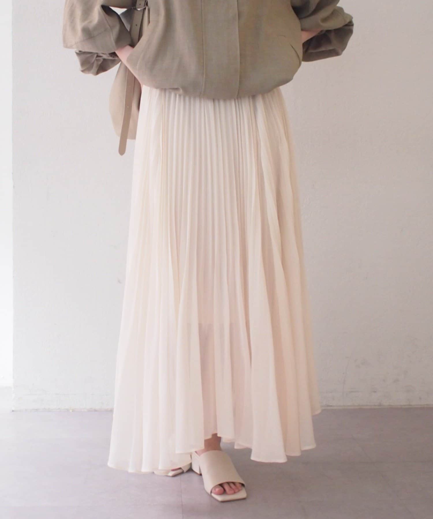 LOUNGEDRESS(ラウンジドレス) シアープリーツスカート
