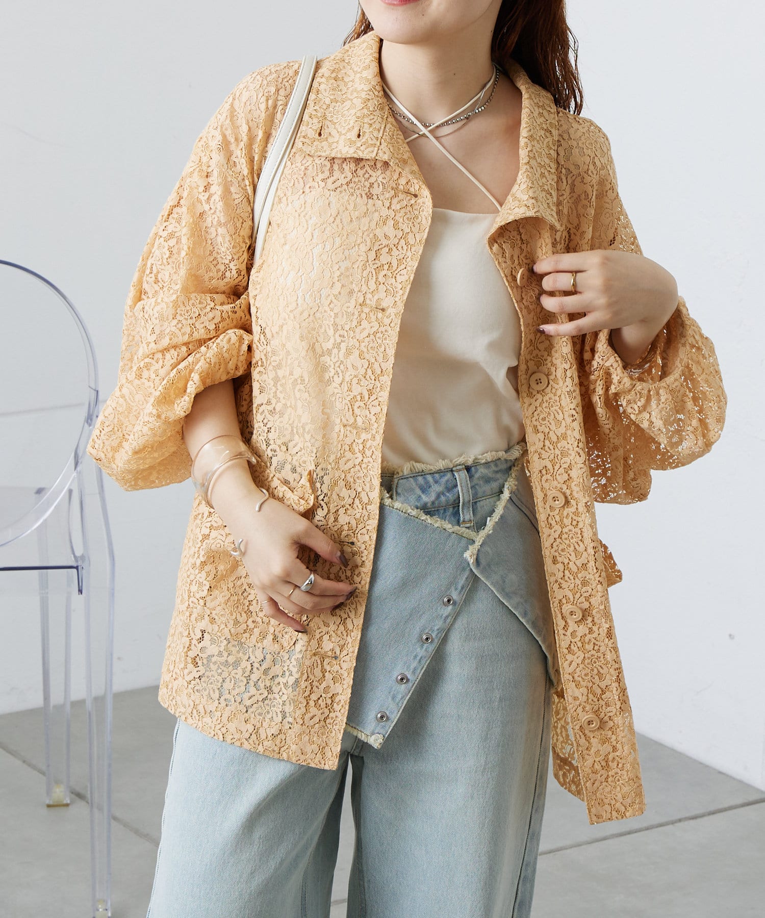 OUTLET(アウトレット) 【mystic】レースカバーオール