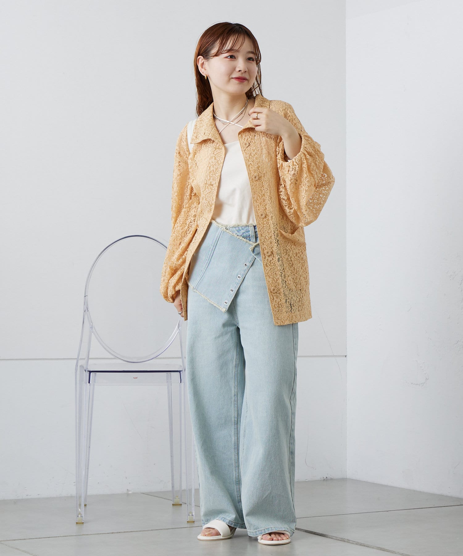 OUTLET(アウトレット) 【mystic】レースカバーオール