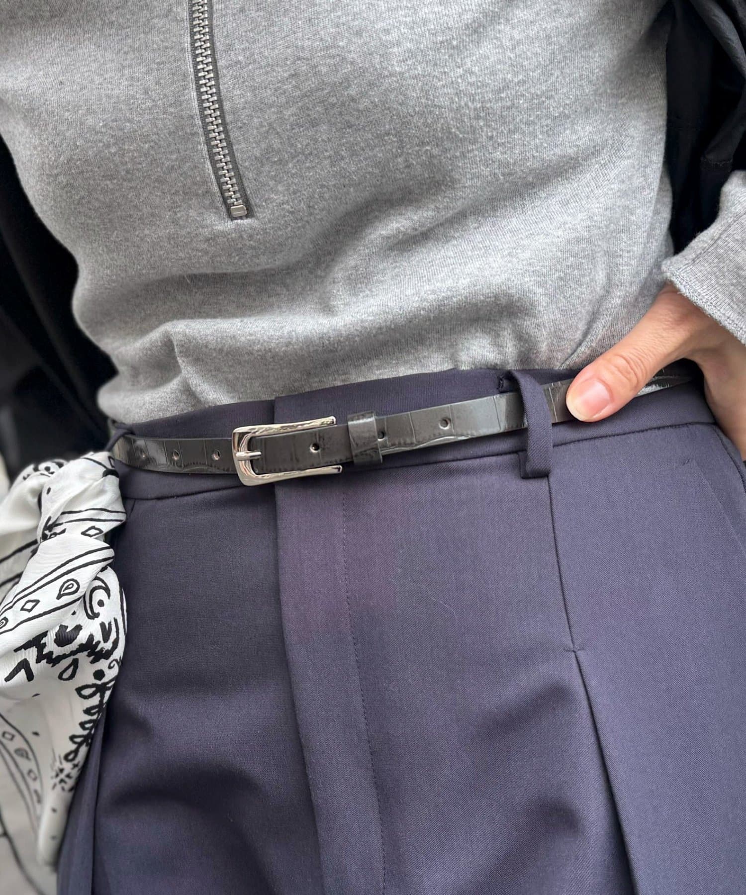 NOLLEY'S(ノーリーズ) クロコ型押しベルト15