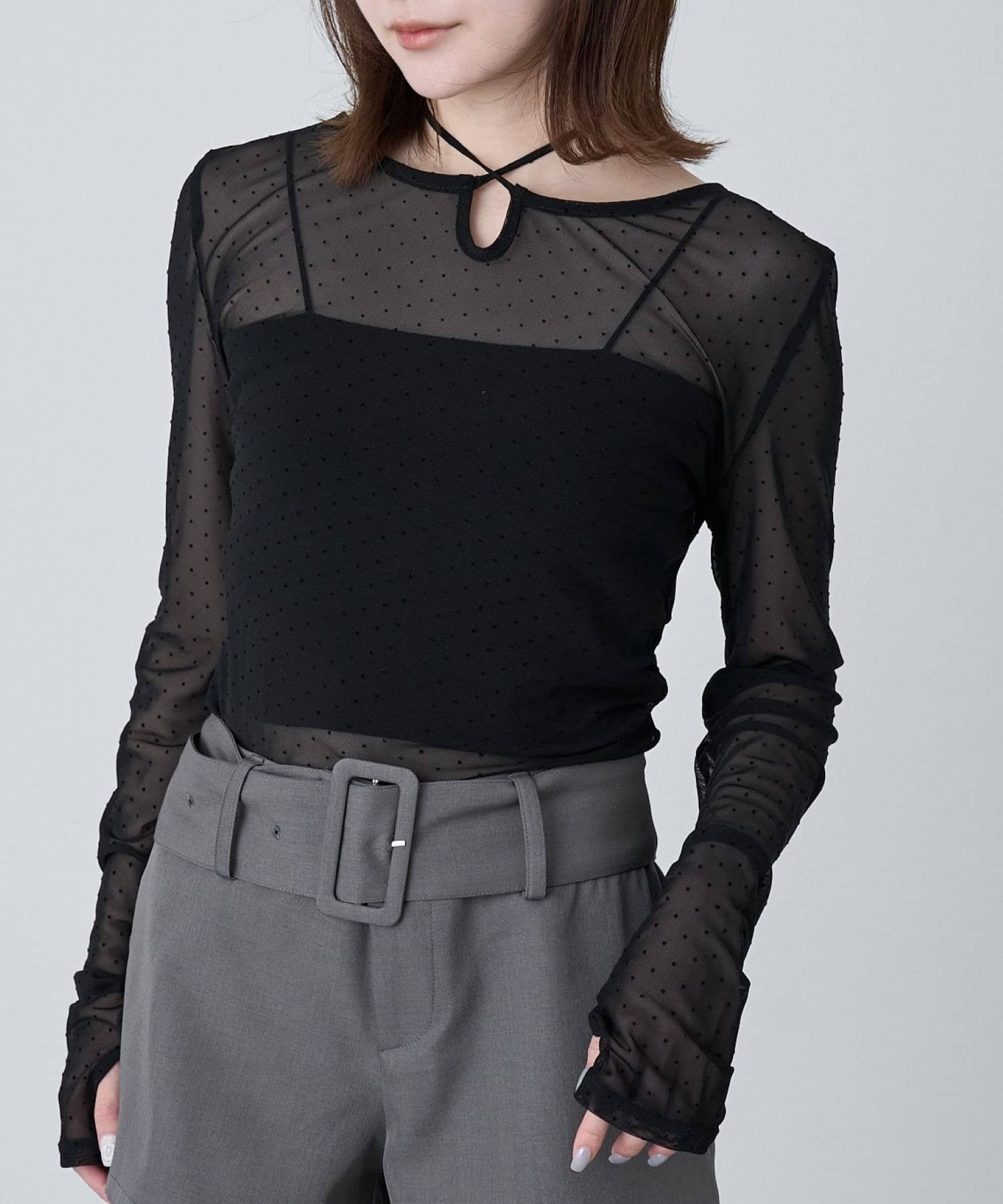 mline(エムライン) [mline]チョーカードットチュール