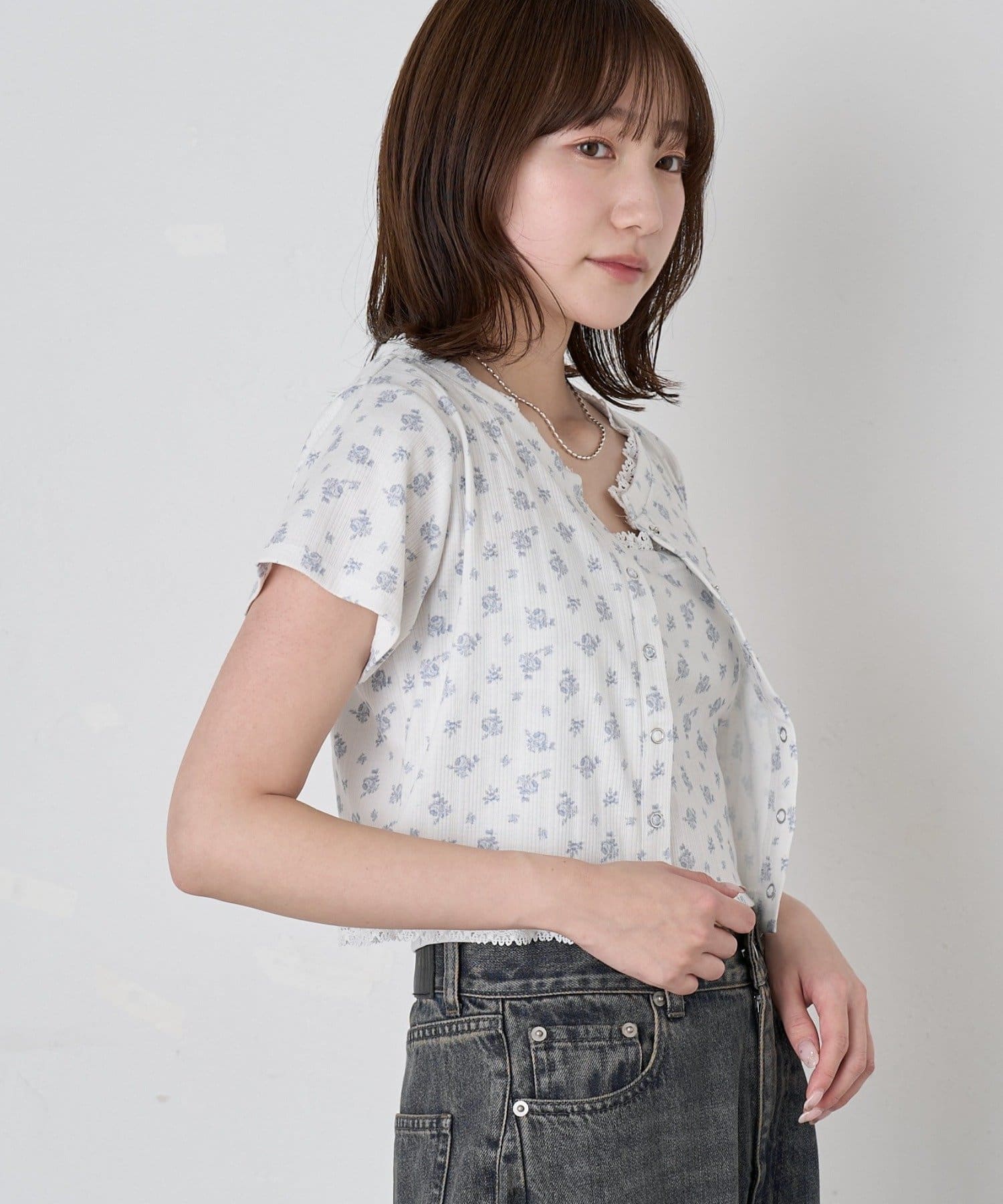 mline(エムライン) [mline]レースポイントカーデ