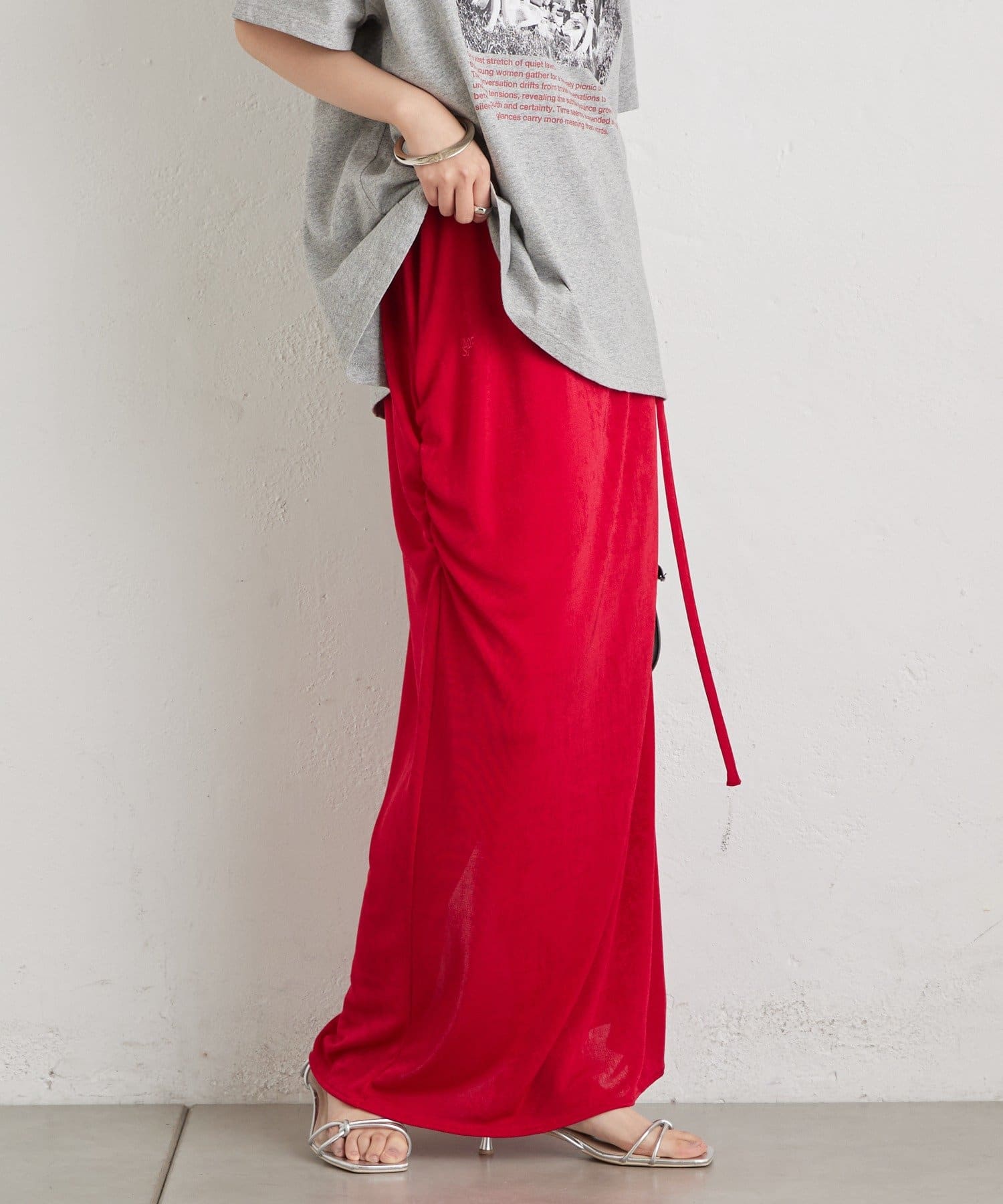 mystic(ミスティック) マルチベルト付きカラーネットスカート