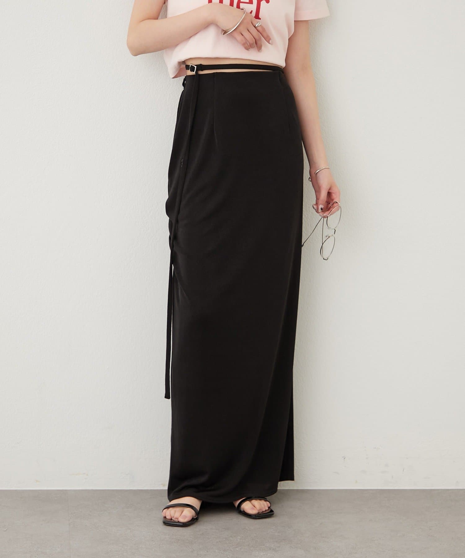 mystic(ミスティック) マルチベルト付きカラーネットスカート