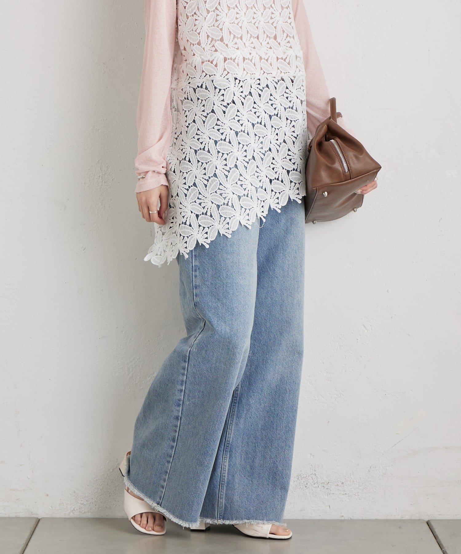 mystic(ミスティック) ハートチャーム付きカラーパンツ