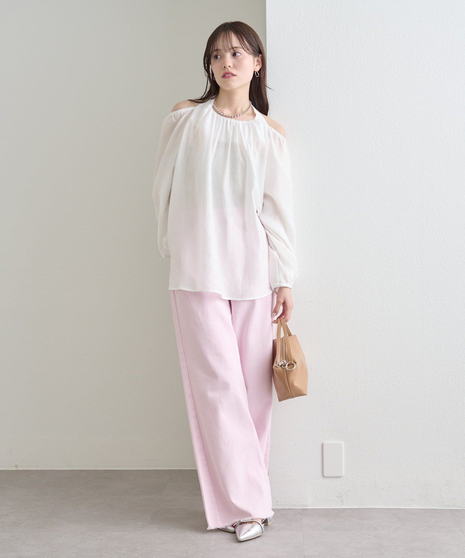 mystic(ミスティック) ハートチャーム付きカラーパンツ