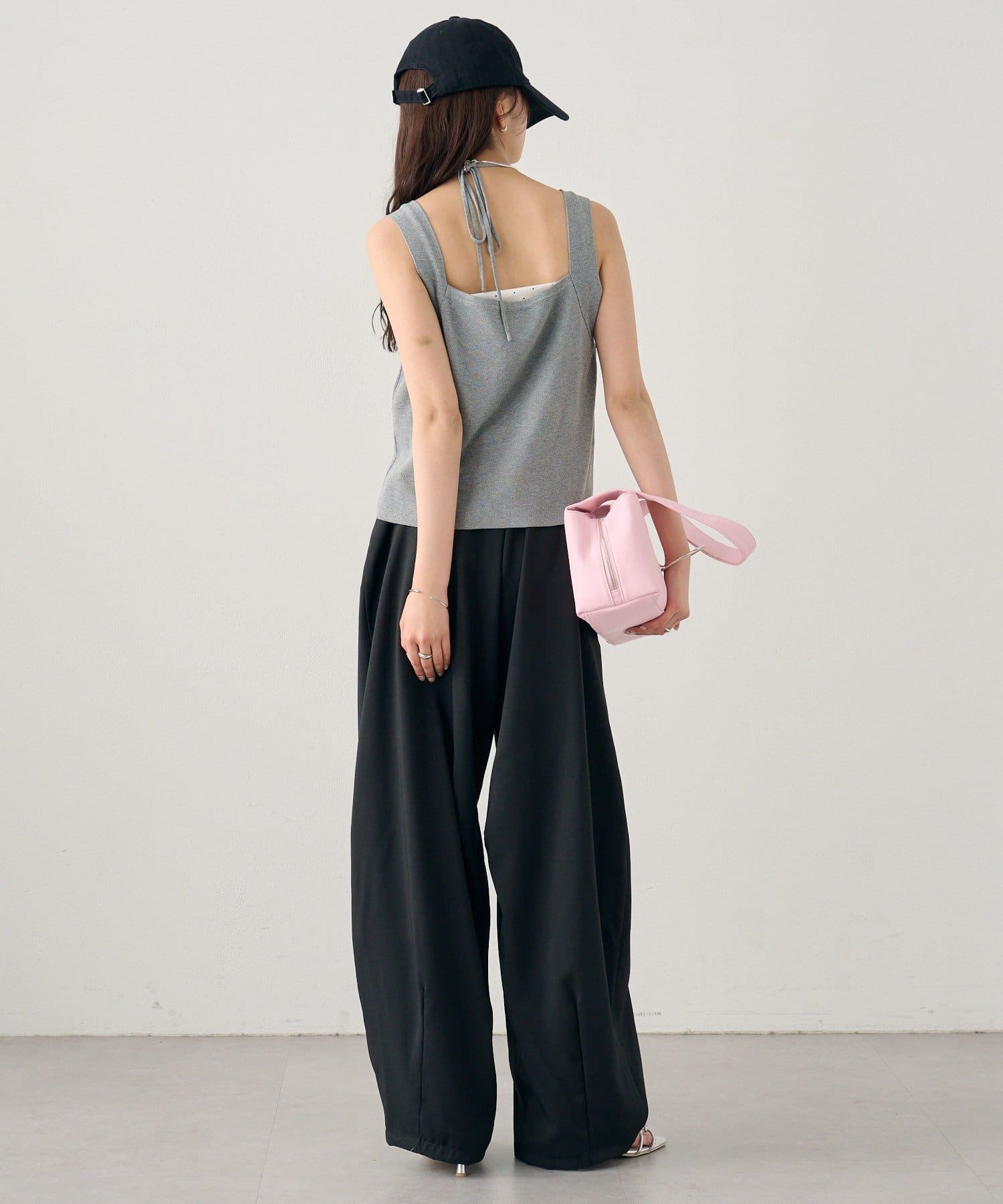 mystic(ミスティック) ベルト付きボリュームスラックス