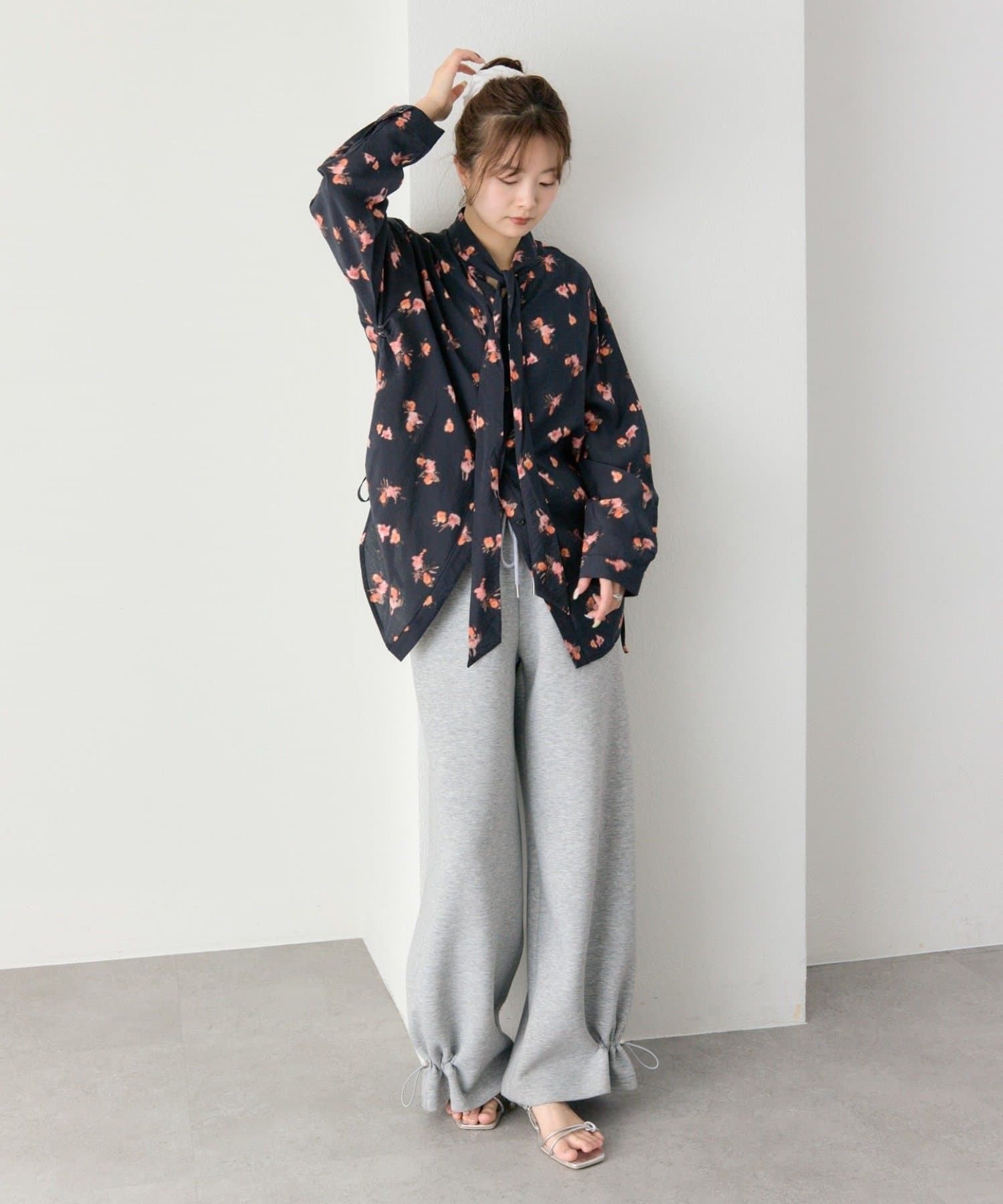 mystic(ミスティック) ヴィンテージフラワーシャツ