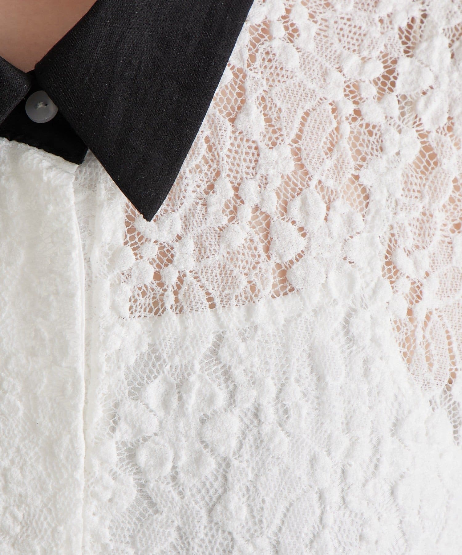 mystic(ミスティック) 襟付きレースワンピース