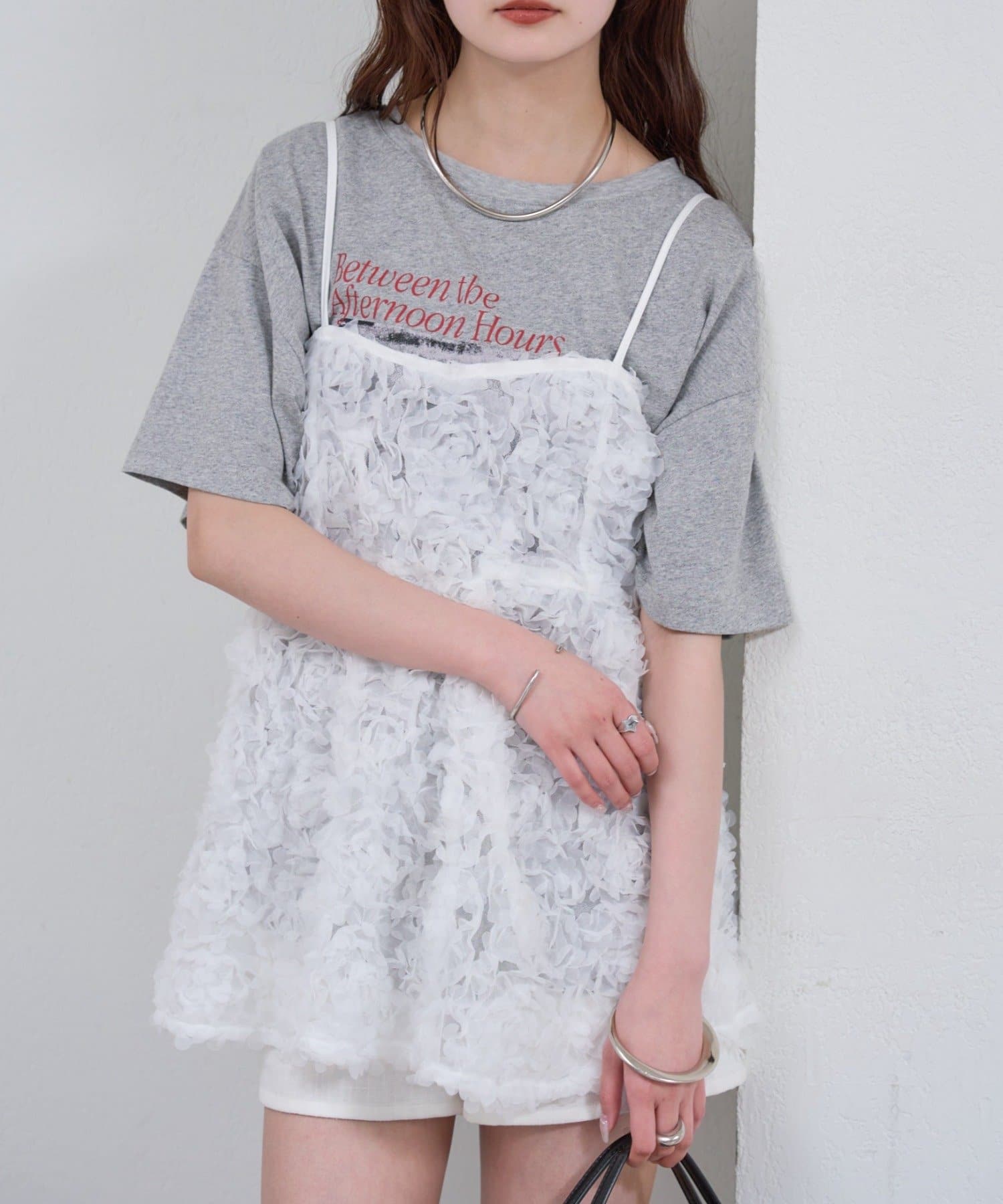 mystic(ミスティック) フラワーチュールキャミチュニック