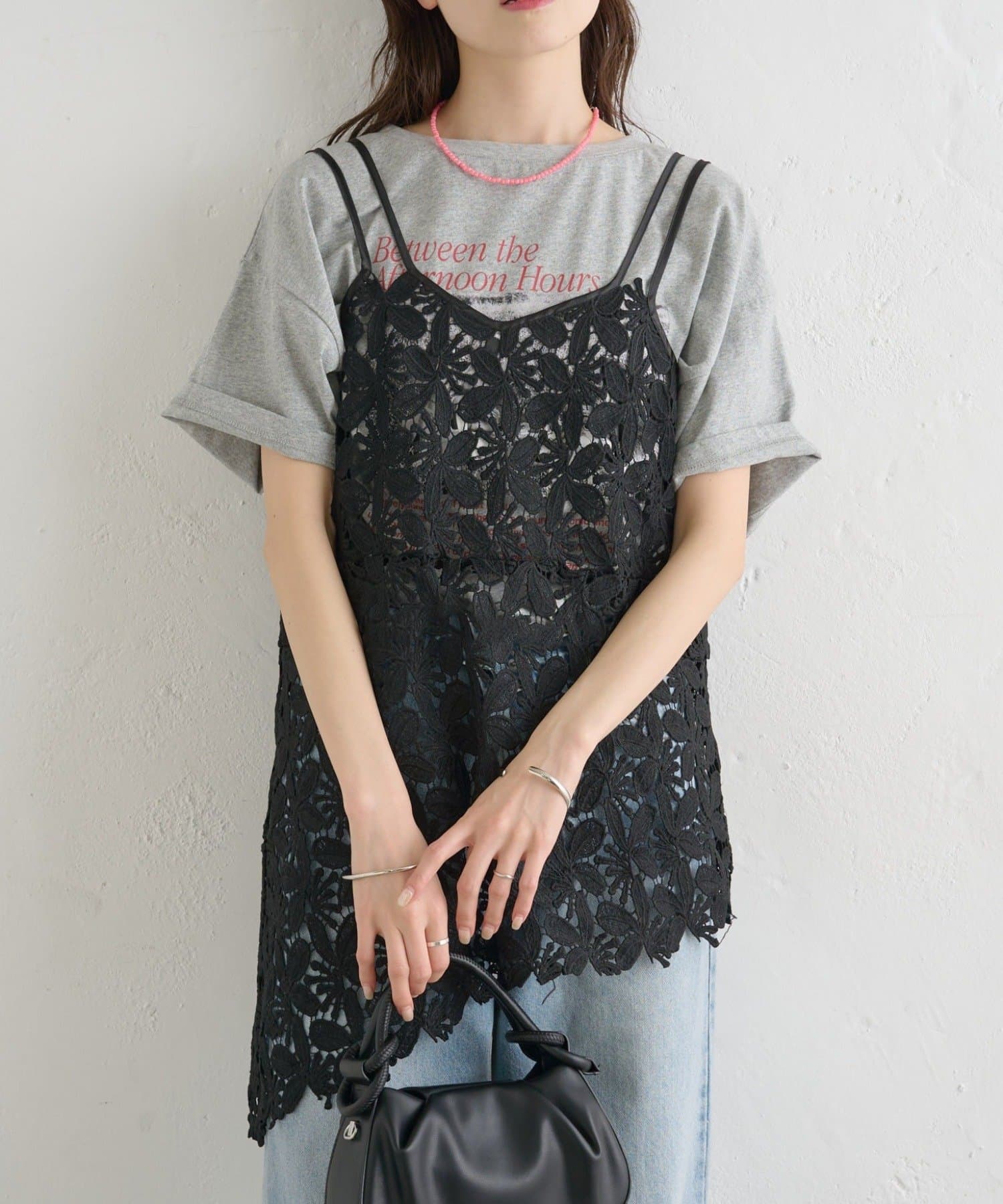 mystic(ミスティック) リーフレースキャミ