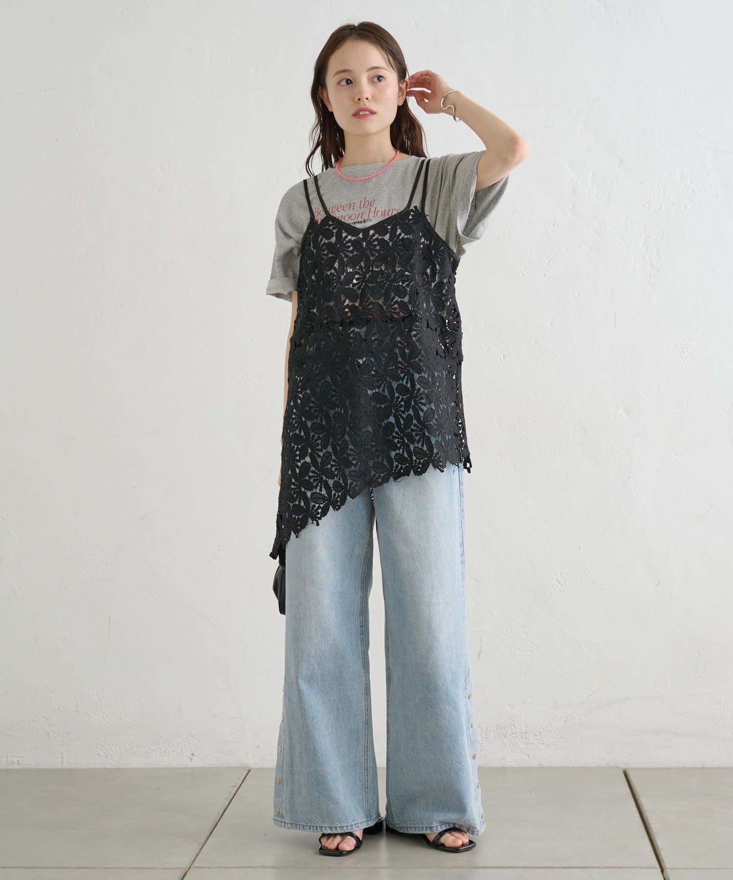 mystic(ミスティック) リーフレースキャミ