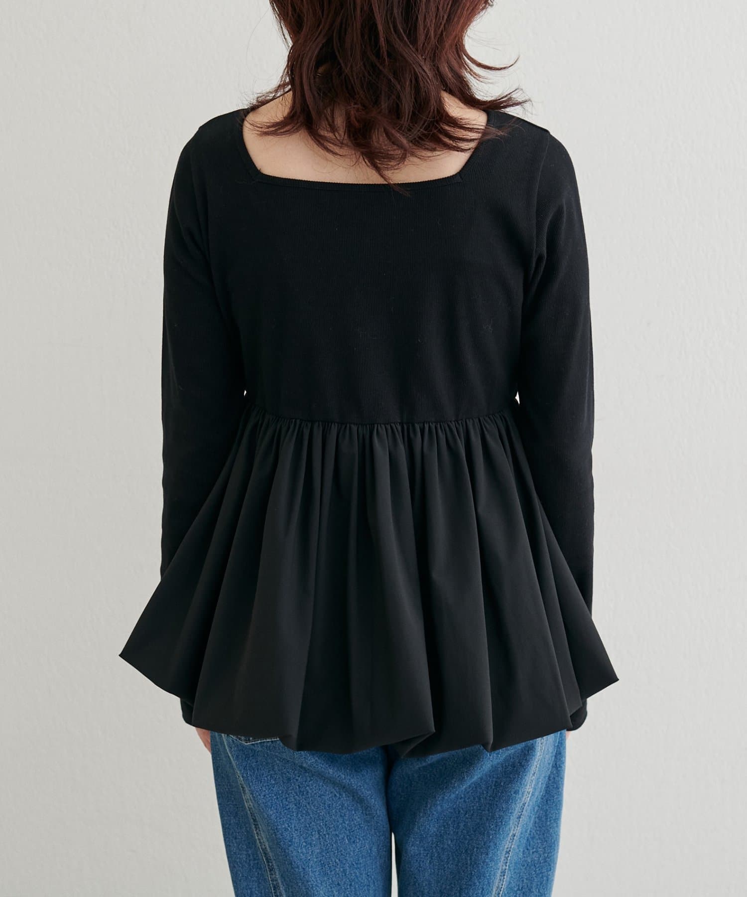 LARUTA(ラルータ) [Yurie企画］前後2WAY裾バルーンプルオーバー