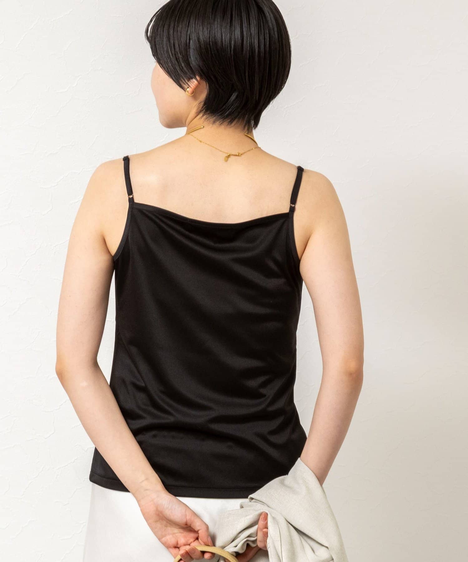 NOLLEY'S(ノーリーズ) ウォッシャブルアジャスター付サテンスムースキャミ