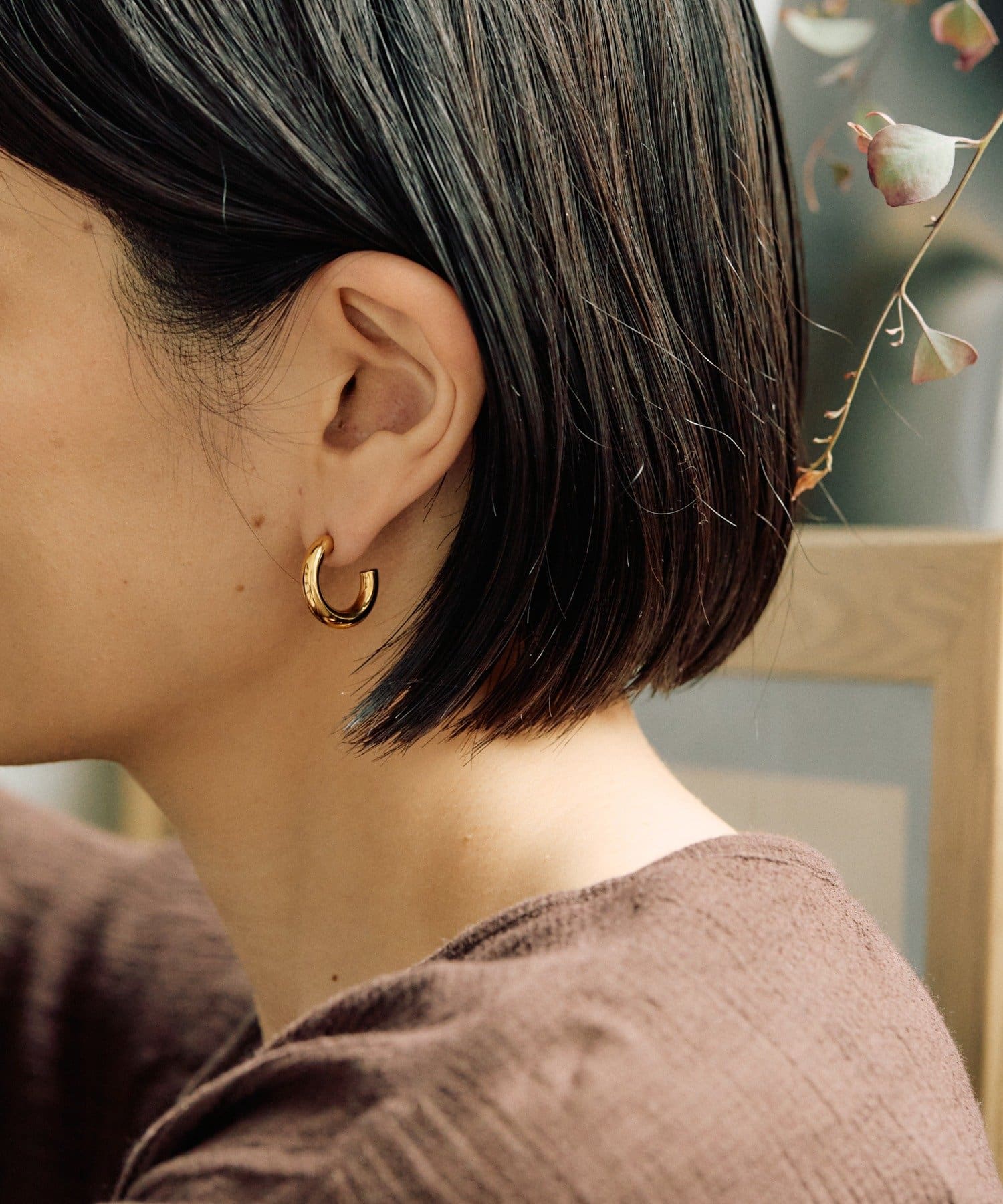 ear PAPILLONNER(イア パピヨネ) 《金属アレルギー対応/ステンレス》20㎜フープピアス