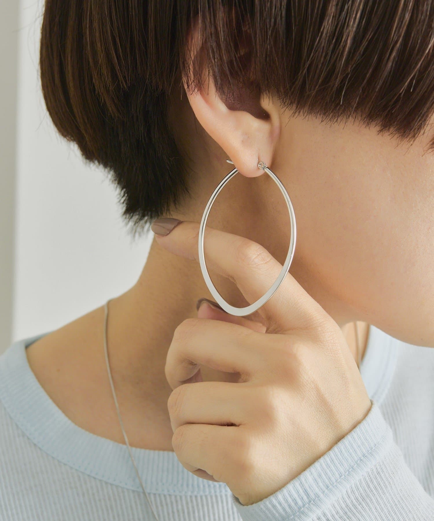 ear PAPILLONNER(イア パピヨネ) 《金属アレルギー対応/ステンレス》マーキスフープピアス