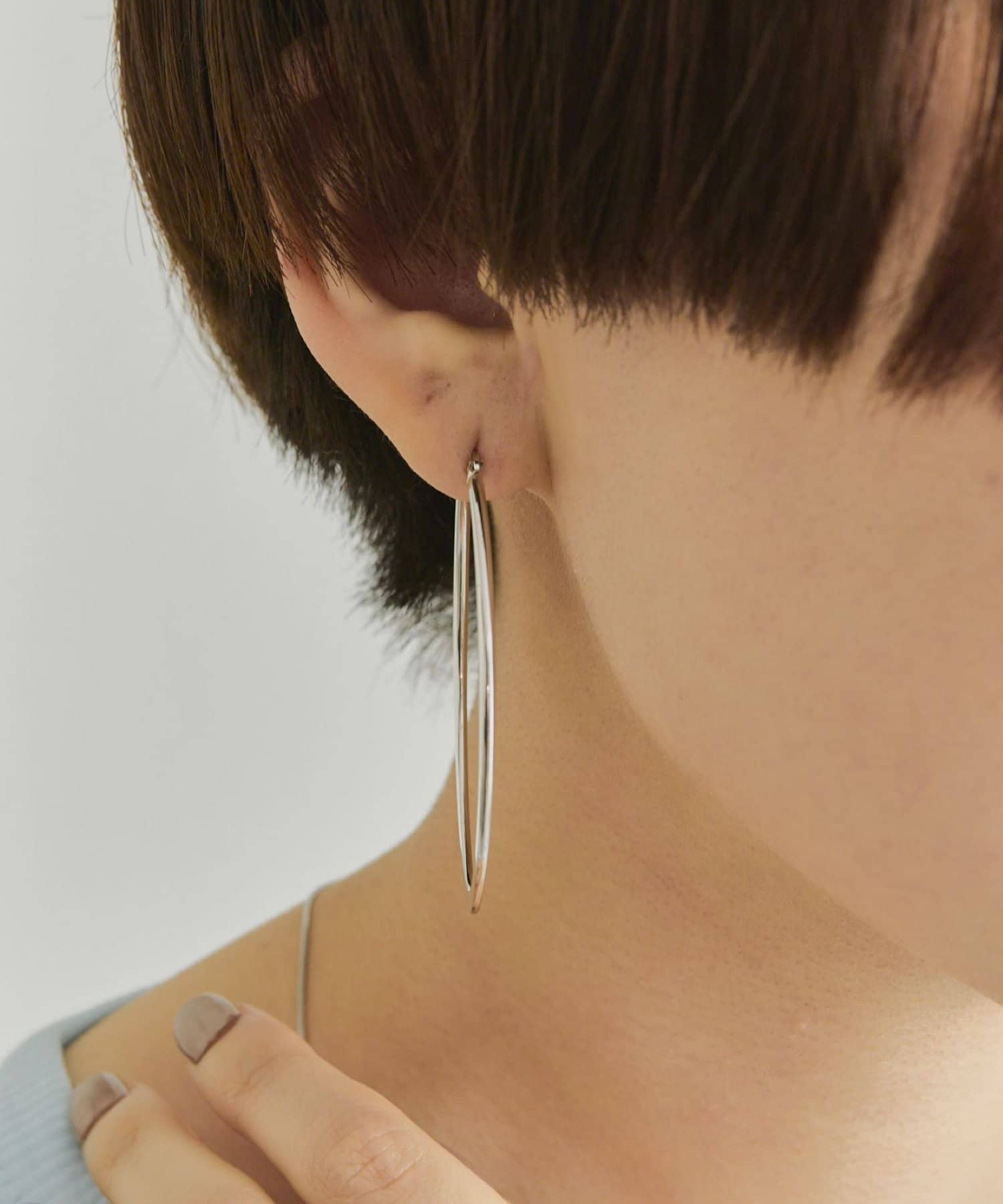 ear PAPILLONNER(イア パピヨネ) 《金属アレルギー対応/ステンレス》マーキスフープピアス