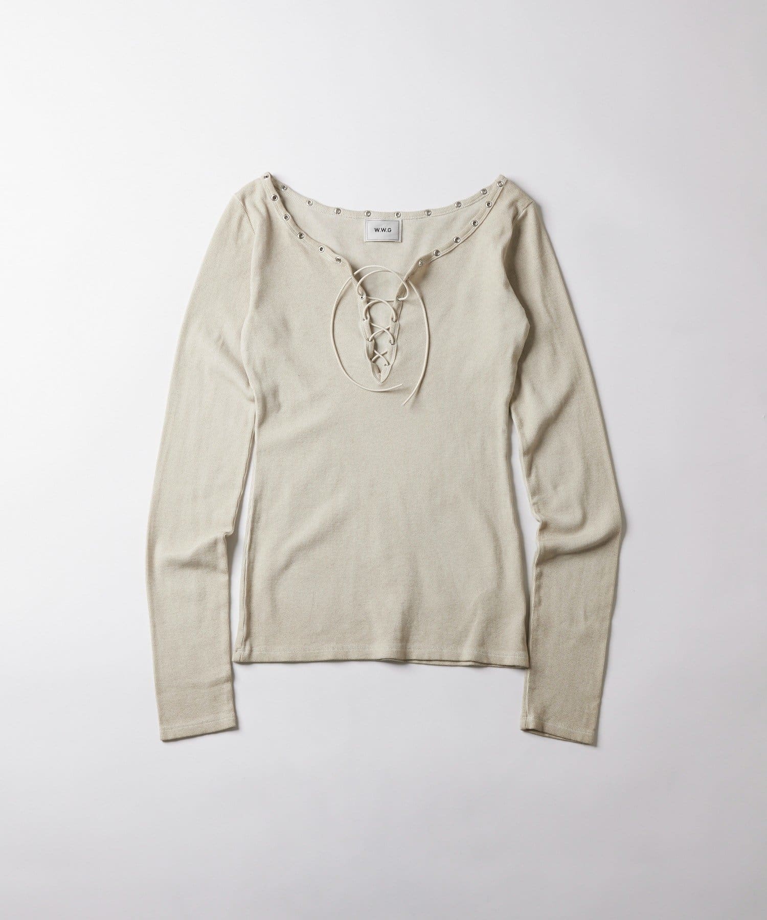 WHO’S WHO gallery(フーズフーギャラリー) プロセストレースアップトップス