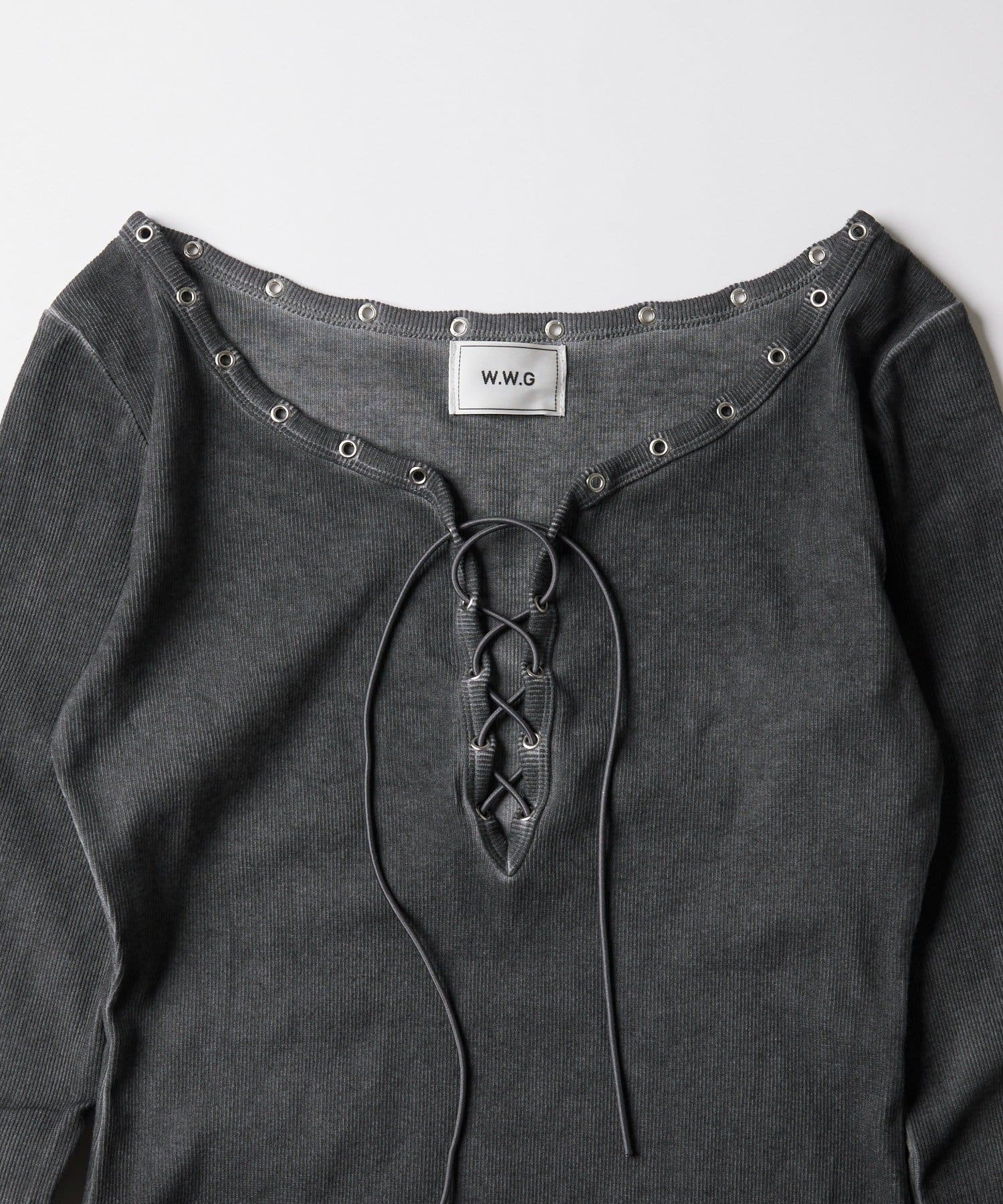 WHO’S WHO gallery(フーズフーギャラリー) プロセストレースアップトップス