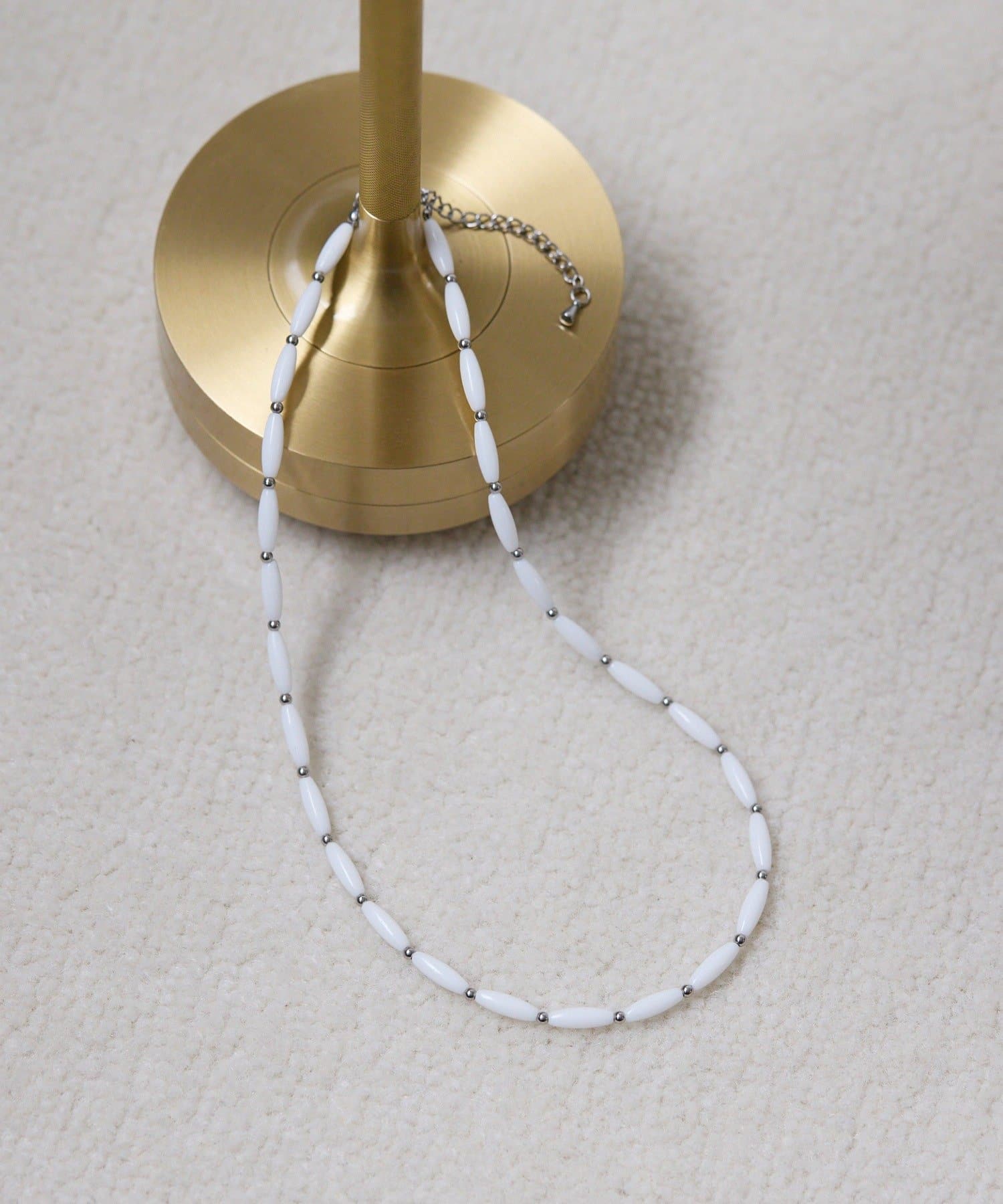 ear PAPILLONNER(イア パピヨネ) 《WEB限定/金属アレルギー対応/ステンレス》ロングビーズネックレス