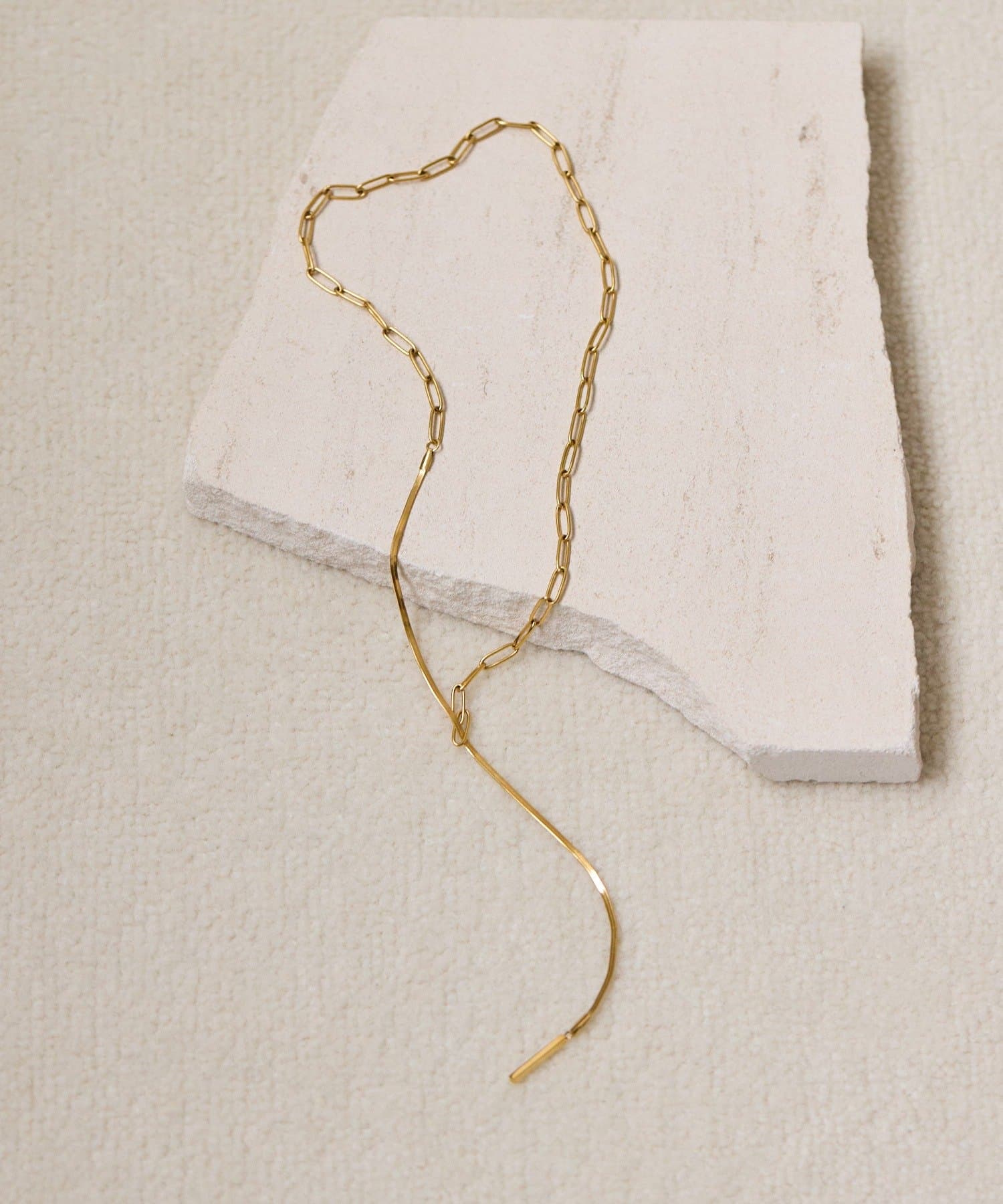 ear PAPILLONNER(イア パピヨネ) 《金属アレルギー対応/ステンレス》デザインY字ネックレス