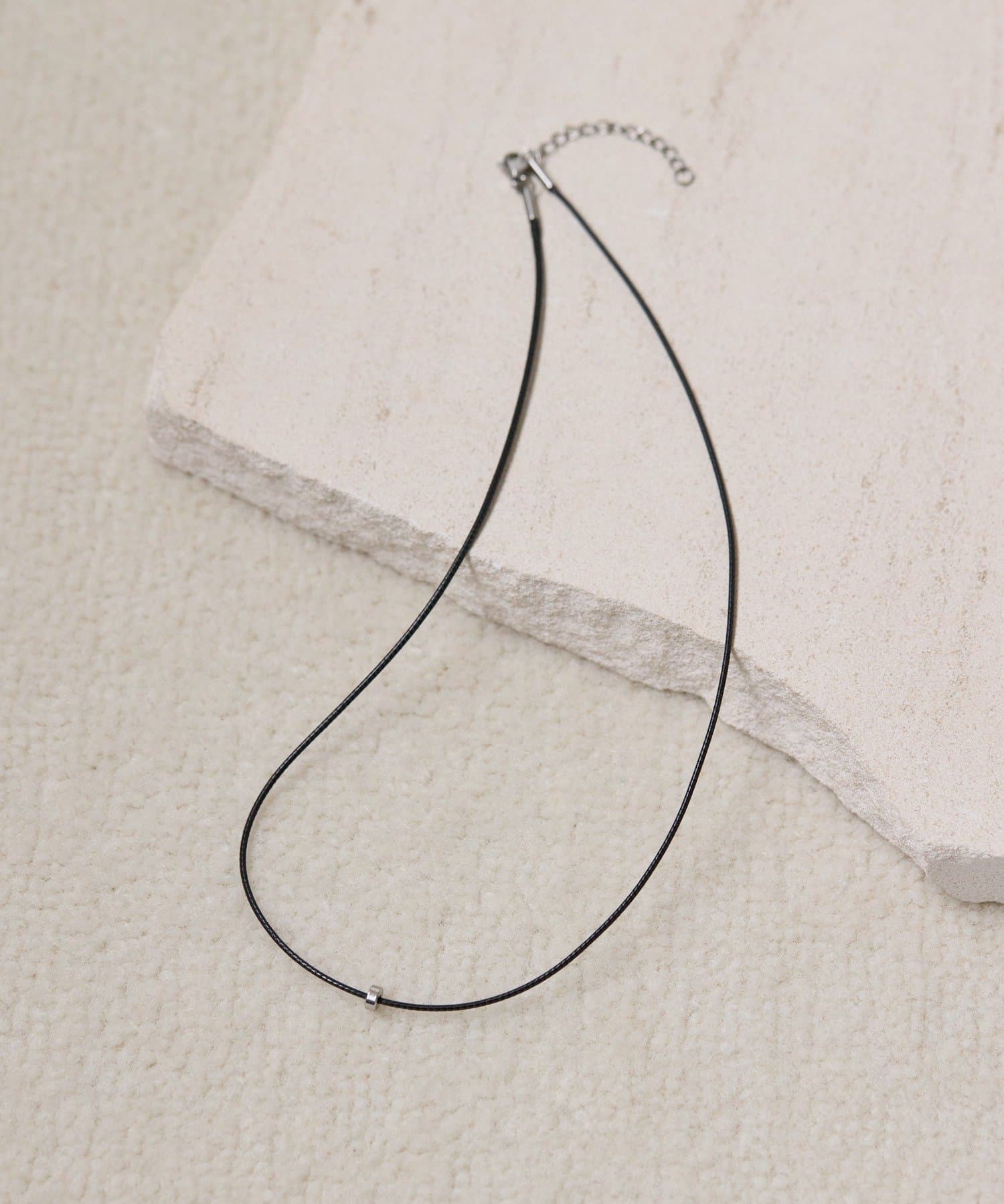 ear PAPILLONNER(イア パピヨネ) 《金属アレルギー対応/ステンレス》ワンポイントロープネックレス