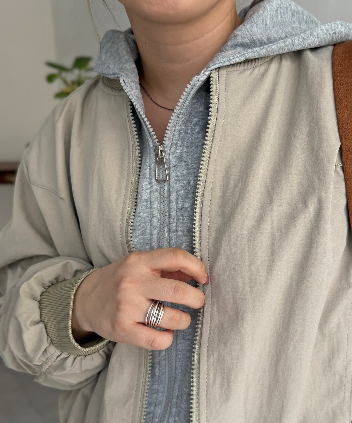 CPCM(シーピーシーエム) フェイクレイヤードブルゾン