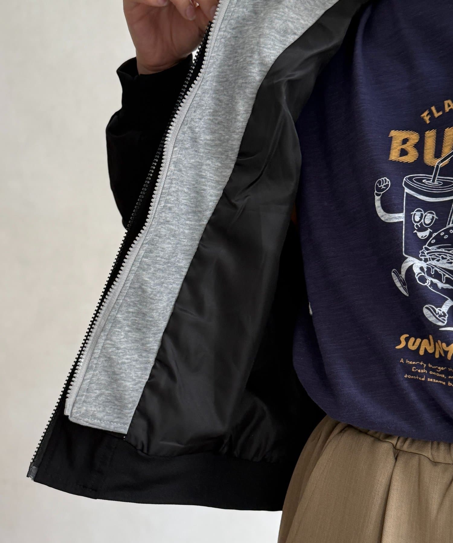 CPCM(シーピーシーエム) フェイクレイヤードブルゾン