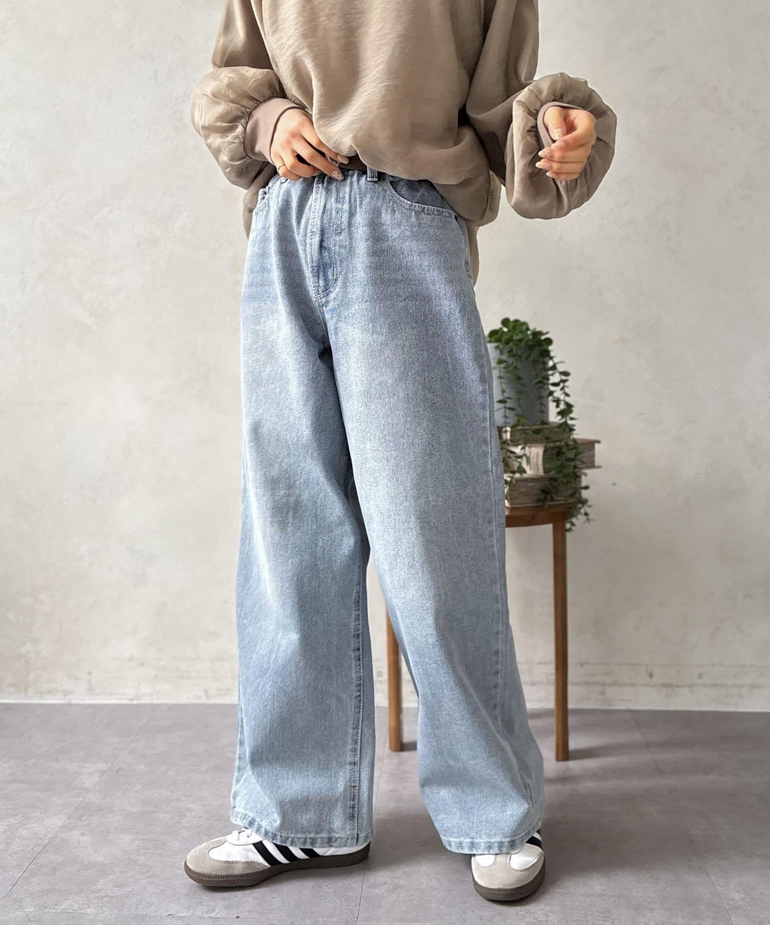 LOCUST(ローカスト) デニムワイドパンツ