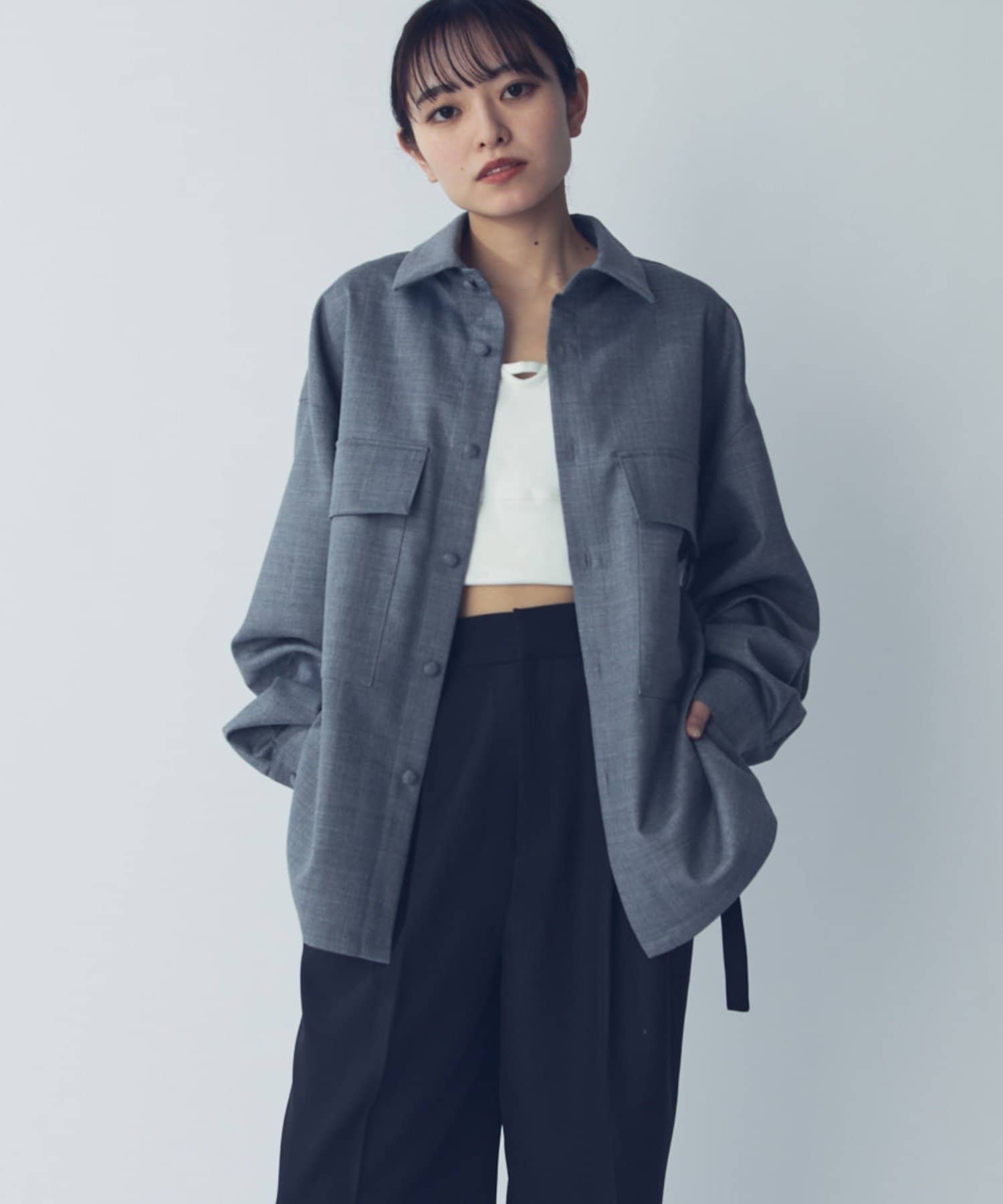 Lui's(ルイス) ダブルポケットオーバーシャツブルゾン