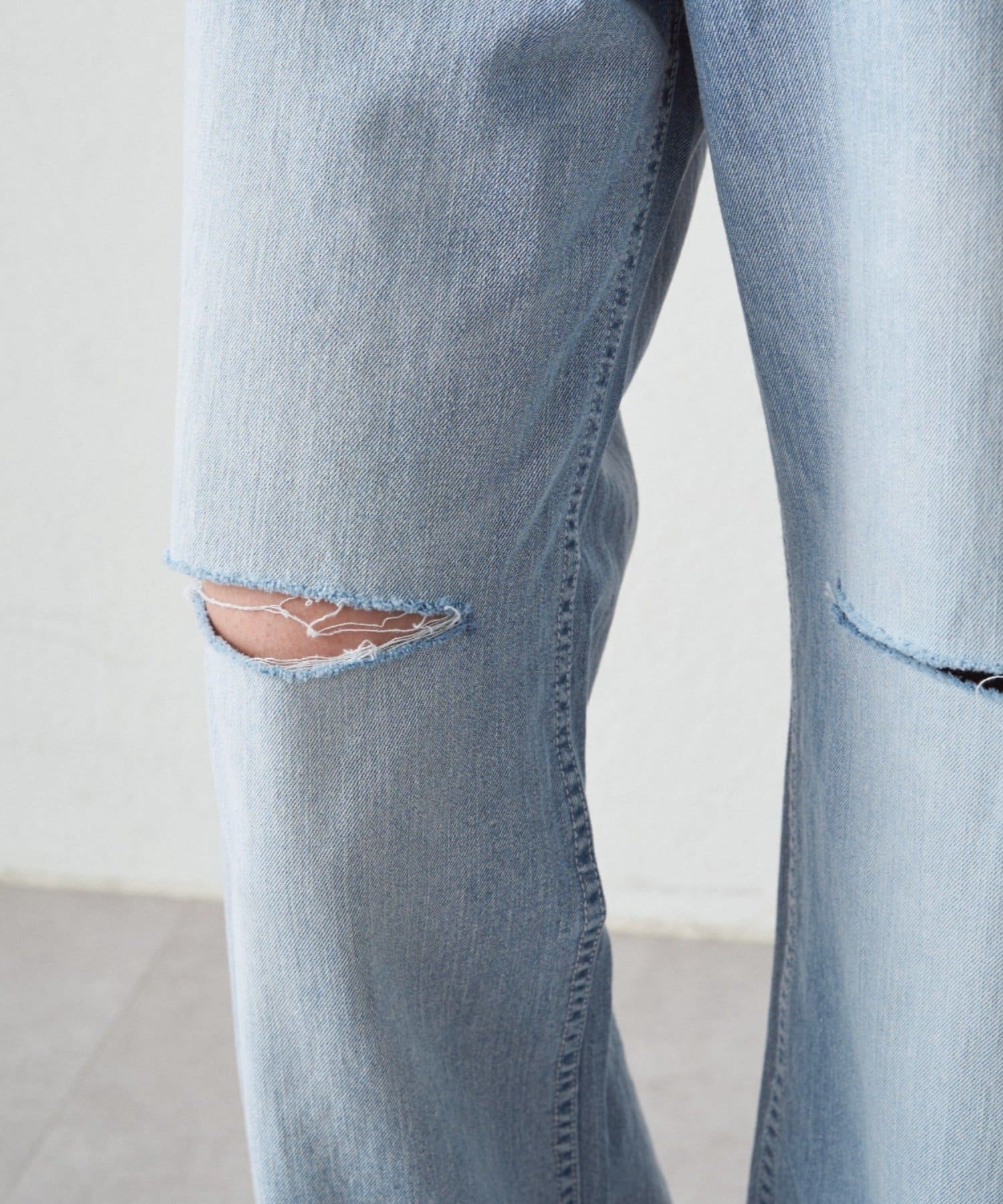 LOUNGEDRESS(ラウンジドレス) ハイウエストダメージデニムパンツ