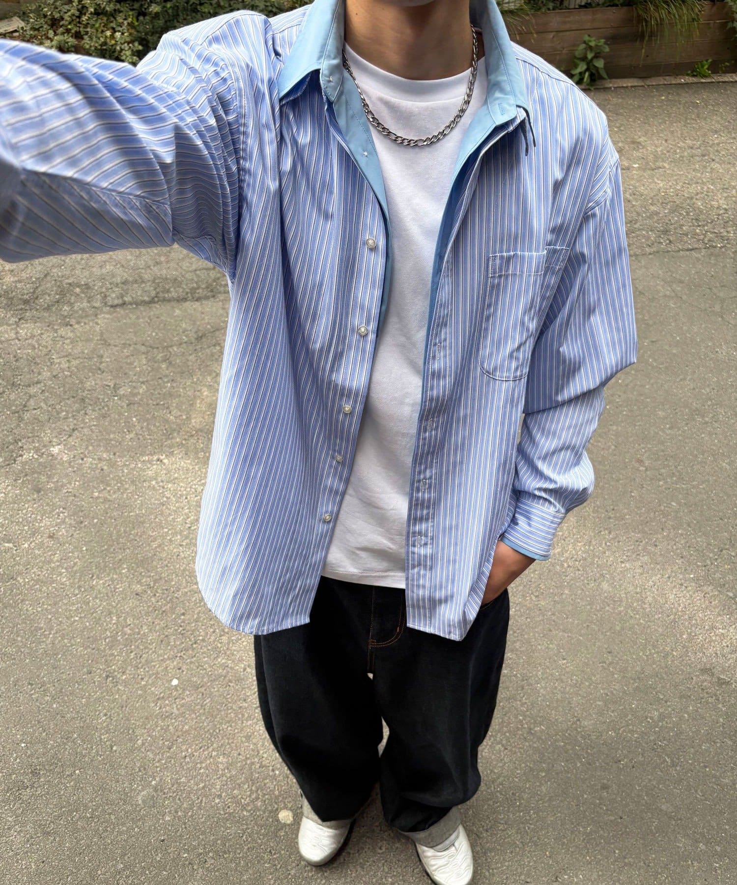 CIAOPANIC(チャオパニック) レイヤードダブルカラーシャツ